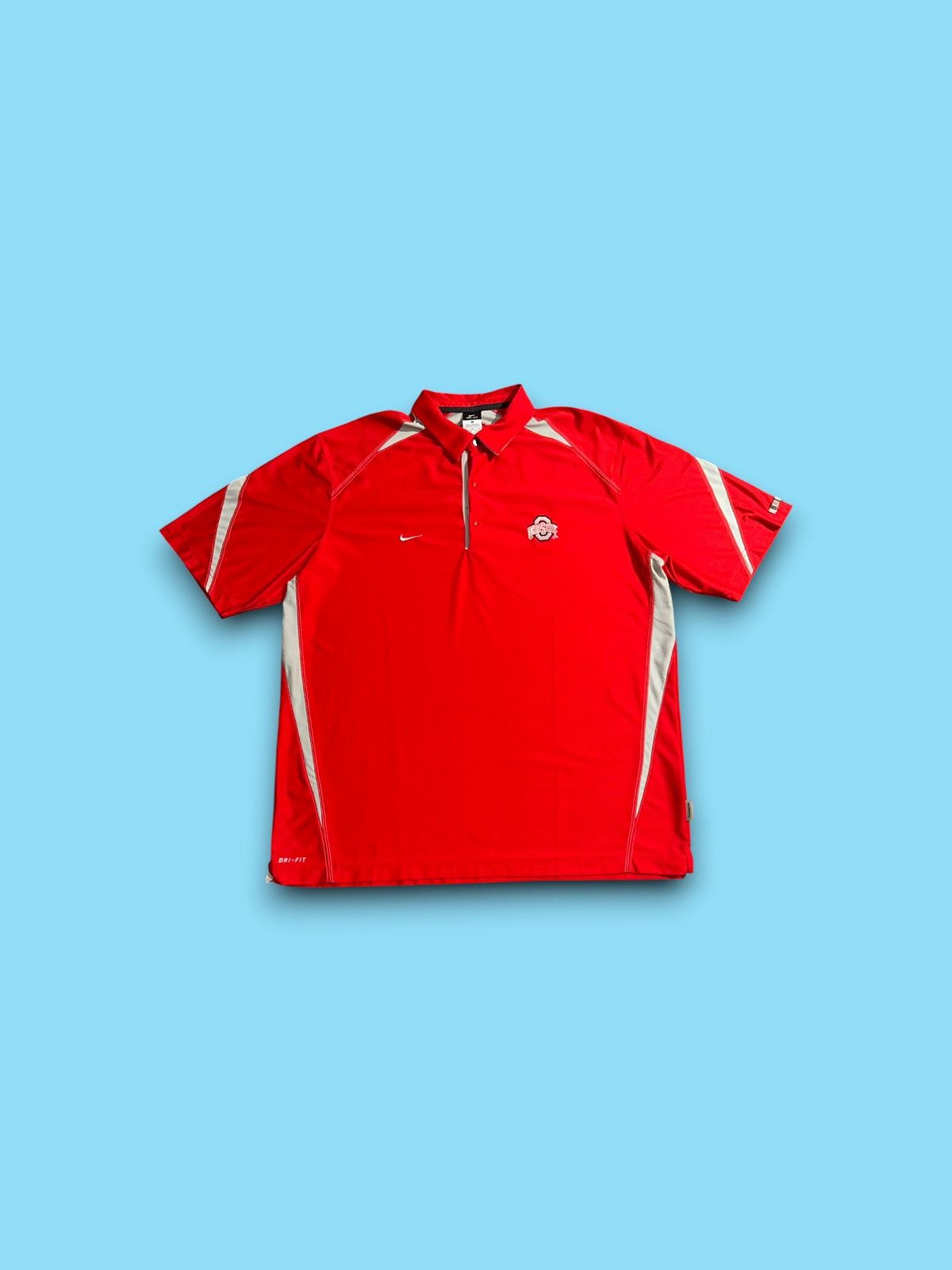 Nike Vintage Ohio state buckeyes Nike NCAA polo dri-fit shirt XL Size US XL / EU 56 / 4 - 2 Thumbnail