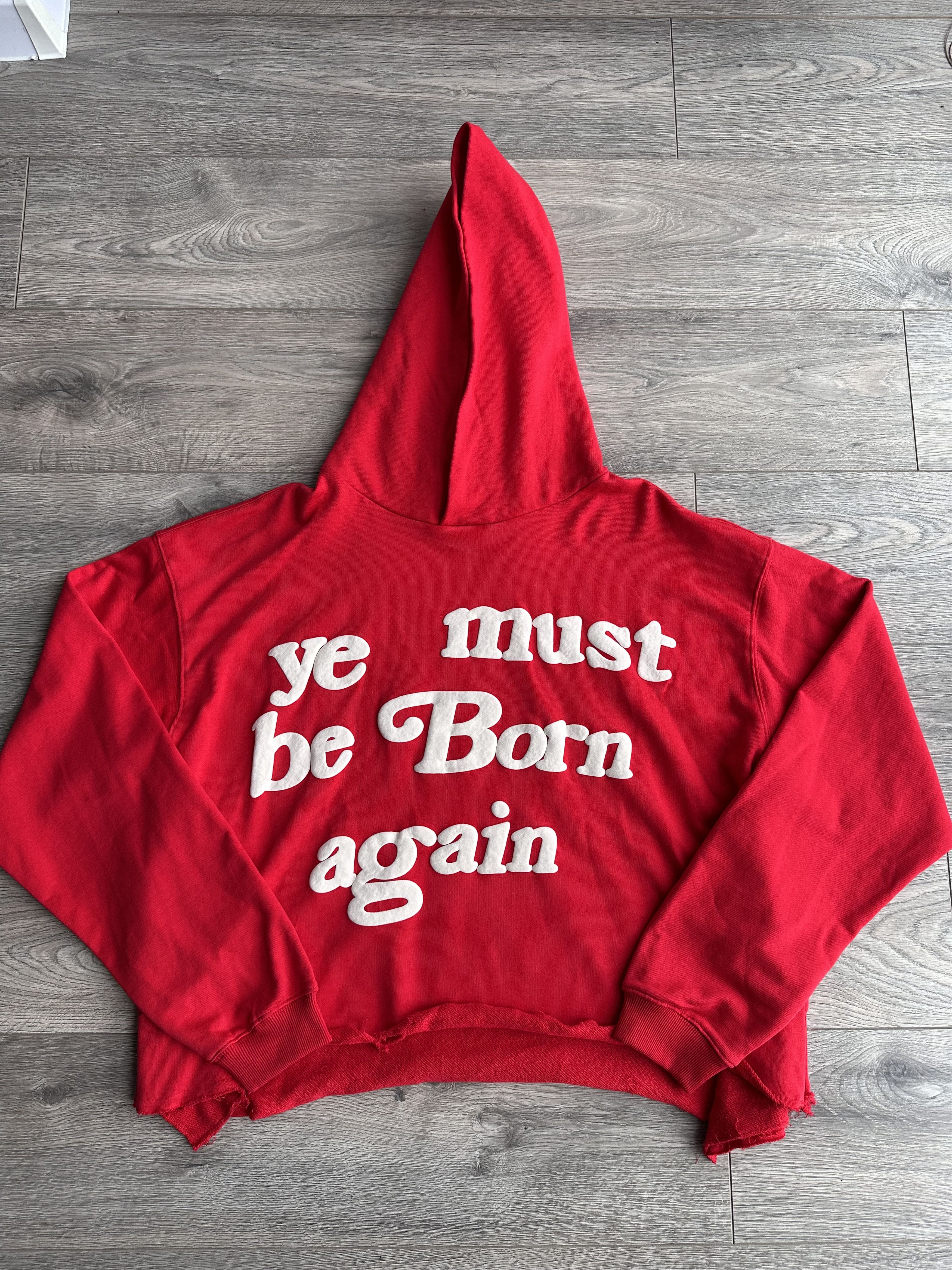 Cactus Plant store Flea Market Kanye Born Again Hooded Sweatshirt Red