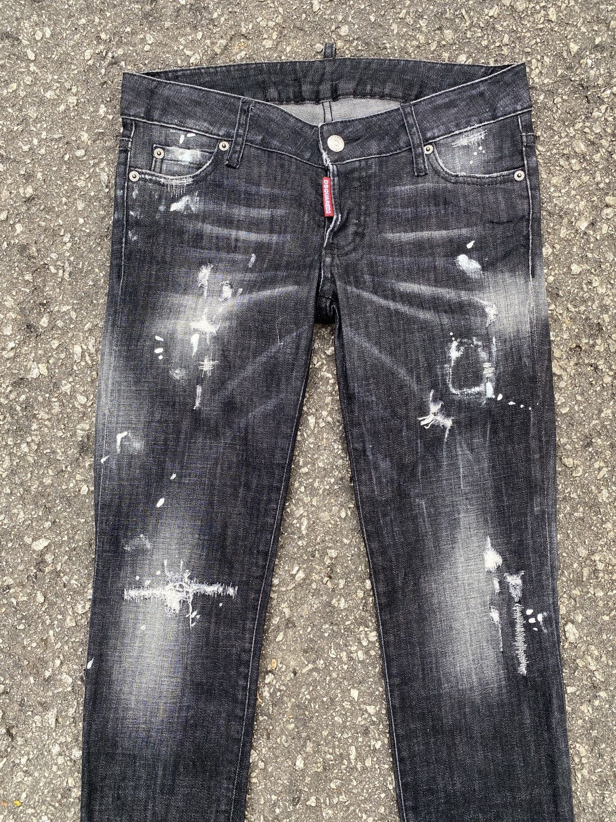 Dsquared2 Dsquared2 Splatter Distressed Design Skinny Jeans Size US 30 / EU 46 - 3 Thumbnail