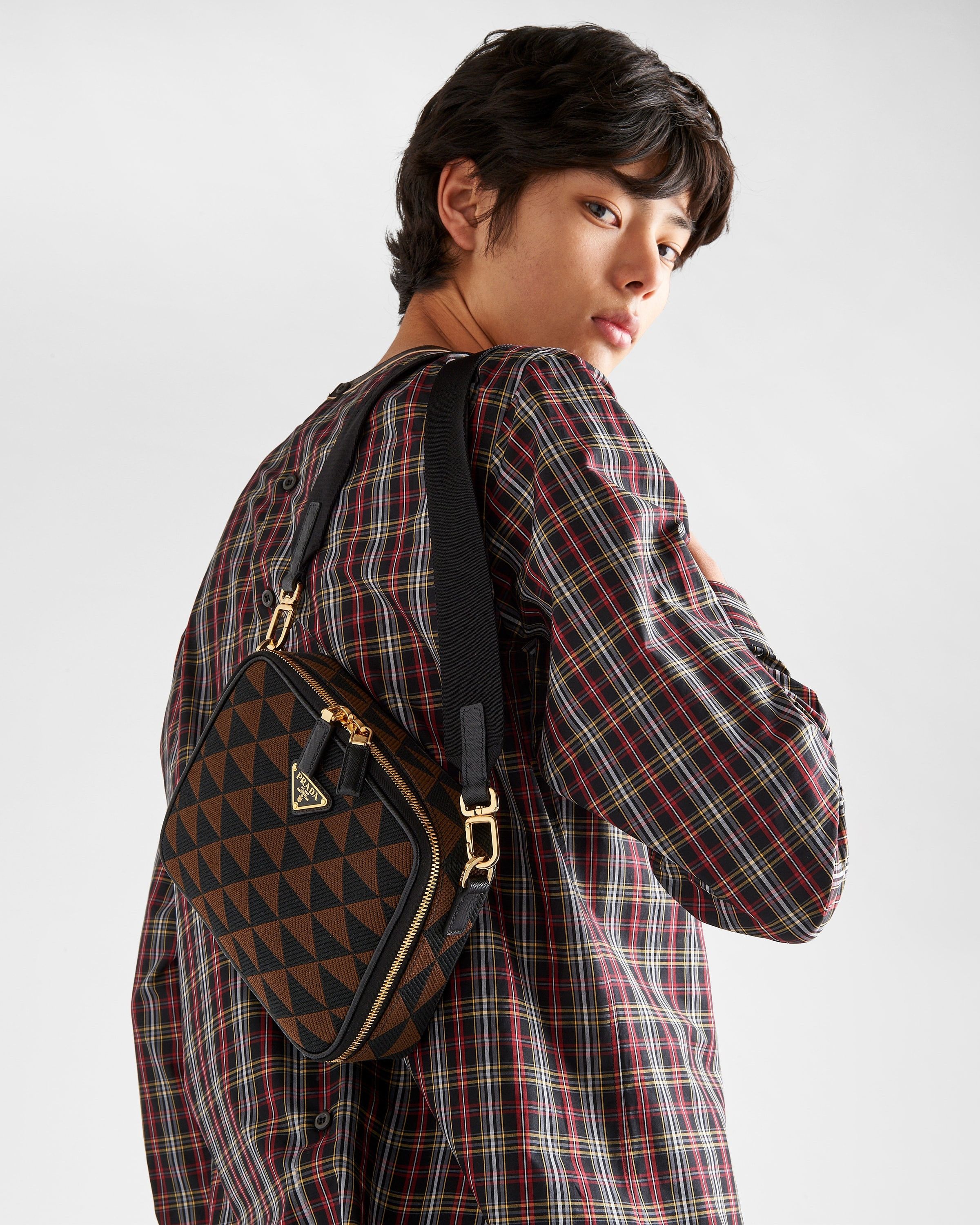 Prada o1bcso1str1025 Size: OS / Jacquard Embroidered Fabric Bag Size ONE SIZE - 2 Thumbnail