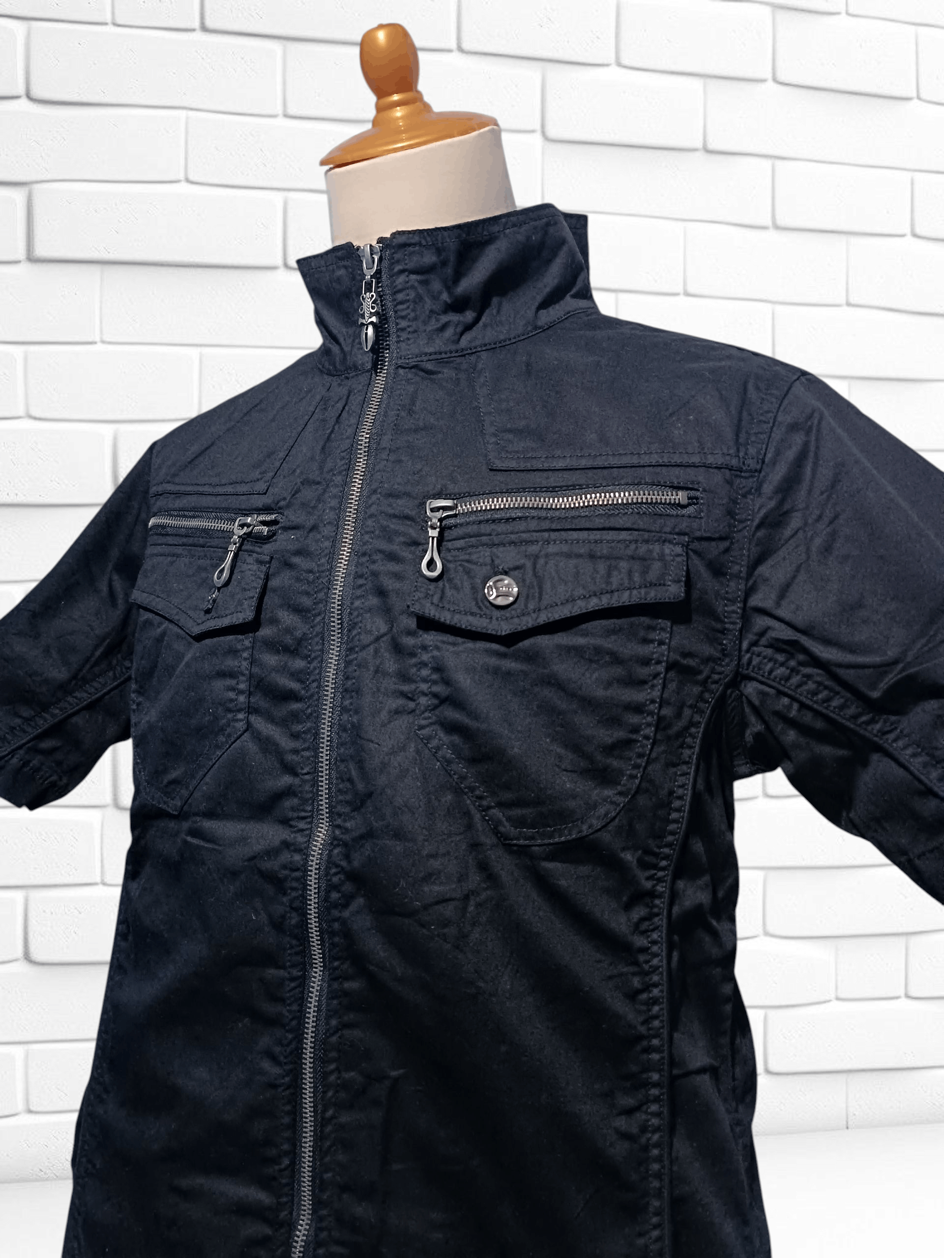 Japanese Brand Vintage Spinash Zip Shirt Size US L / EU 52-54 / 3 - 3 Thumbnail