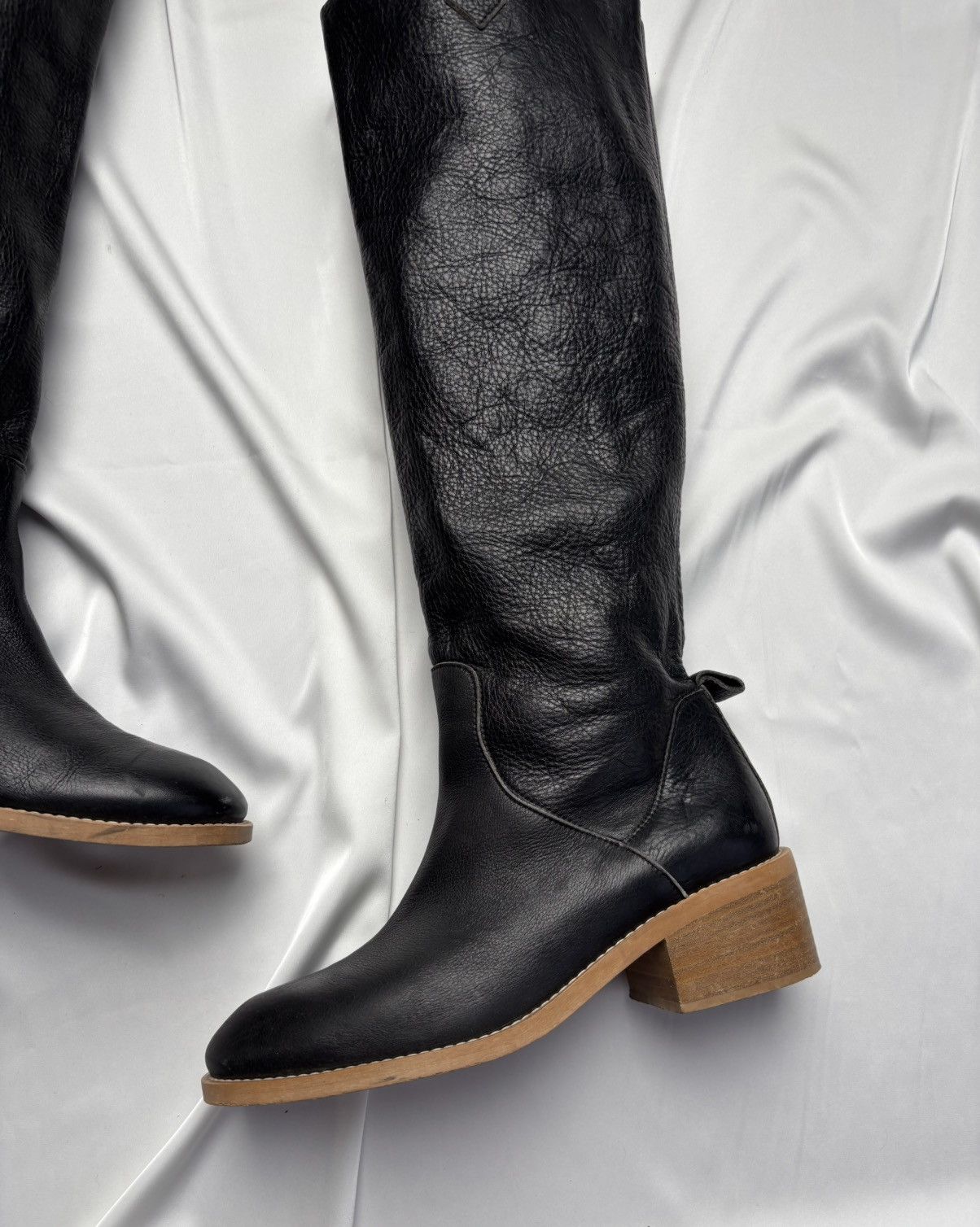 Designer Nude of Scandinavia knee high leather platform boots Size US 10 / IT 40 - 3 Thumbnail