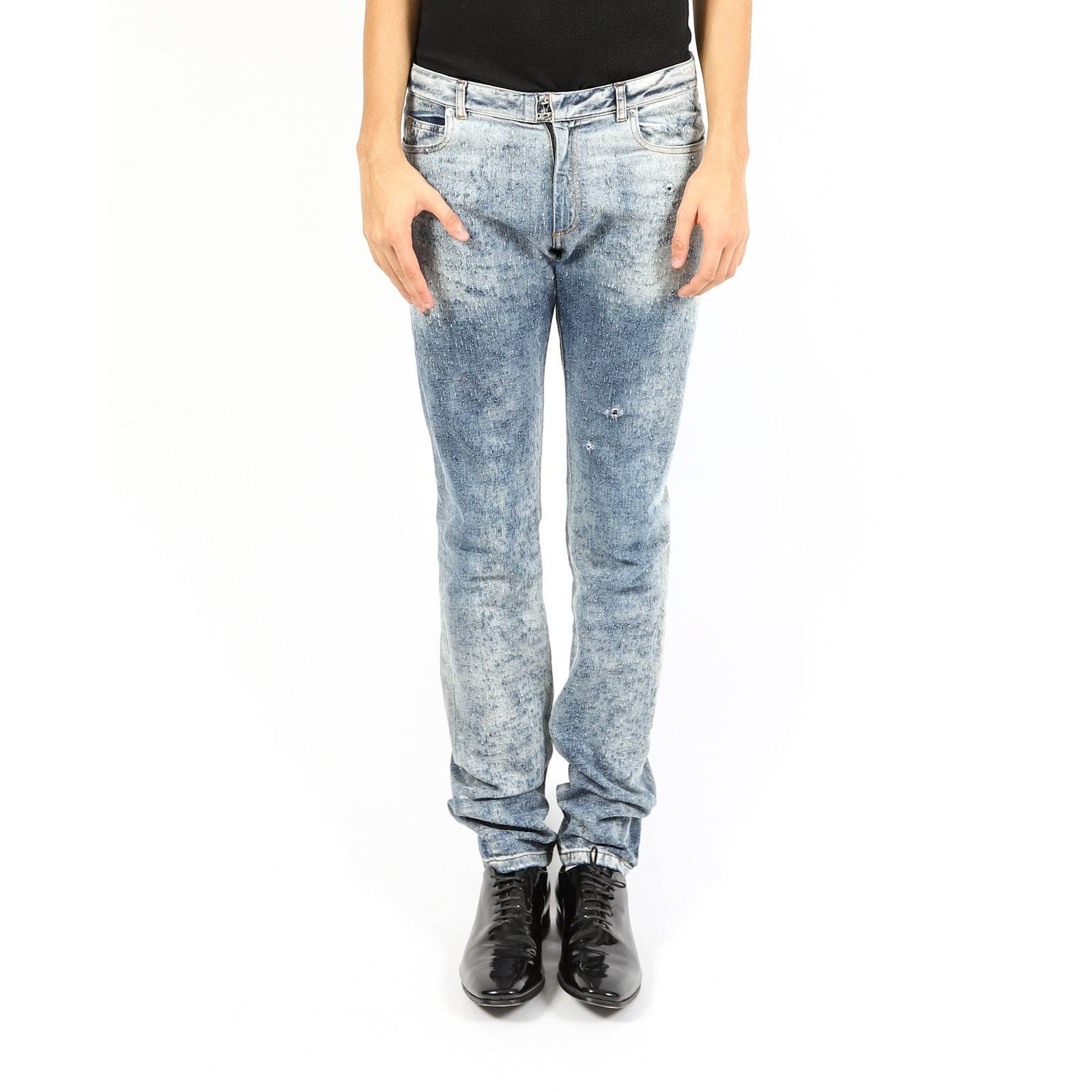 Maison Margiela FW15 Slim Fit Jeans in Distressed Pilled Denim Size US 32 / EU 48 - 3 Thumbnail