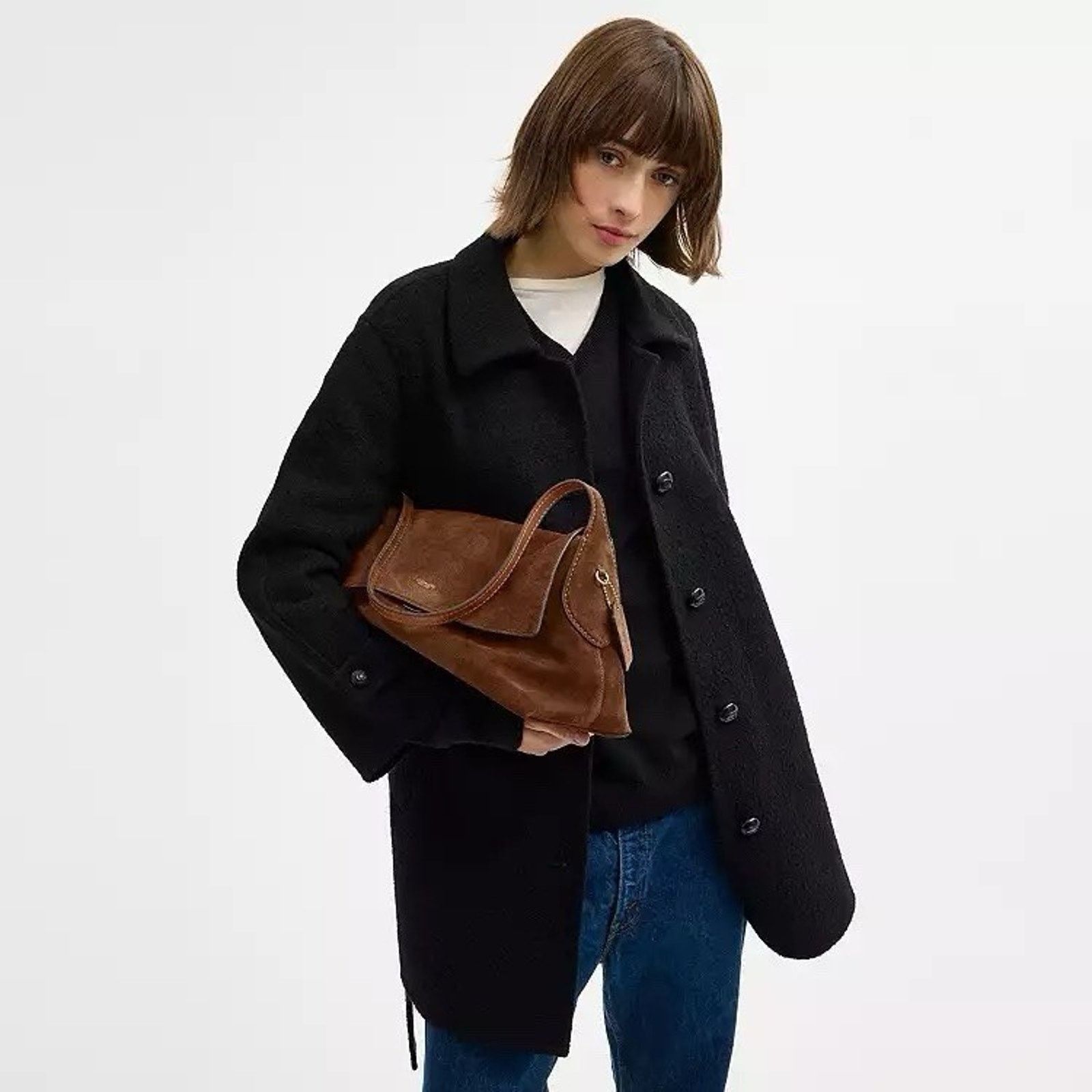 Coach NWT Coach Chelsea Shoulder Bag 36 Warm Brown CDT20 Suede Size ONE SIZE - 10 Thumbnail