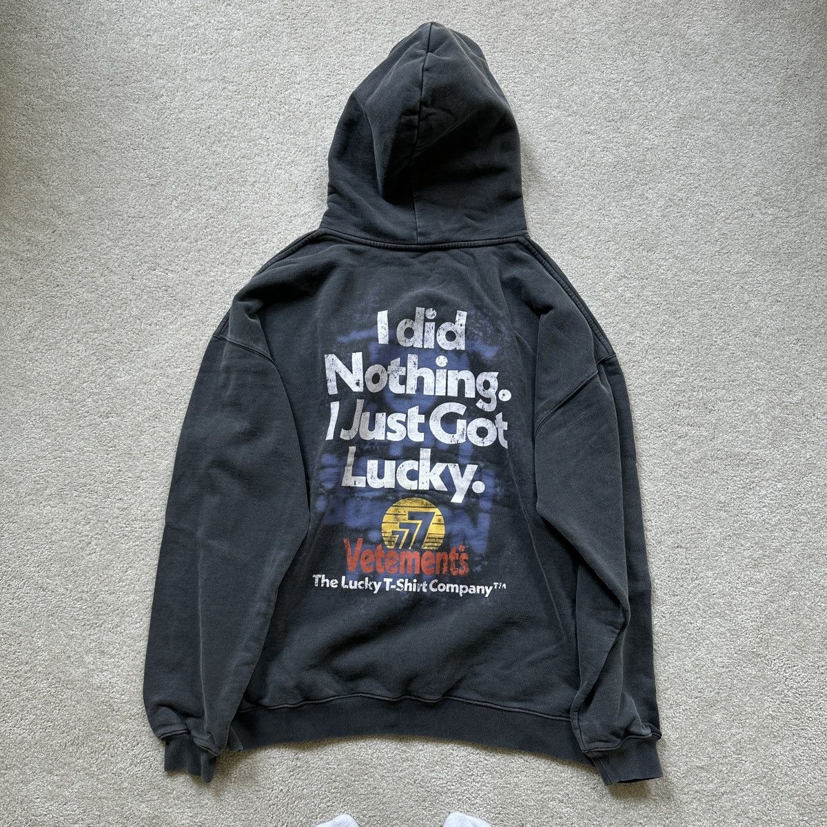 Vetements I GOT LUCKY HOODIE | Grailed