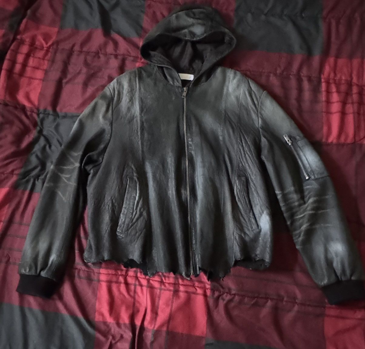 ALEXANDER DIGENOVA Paneled leather bomber jacket Size US S / EU 44-46 / 1 - 2 Thumbnail