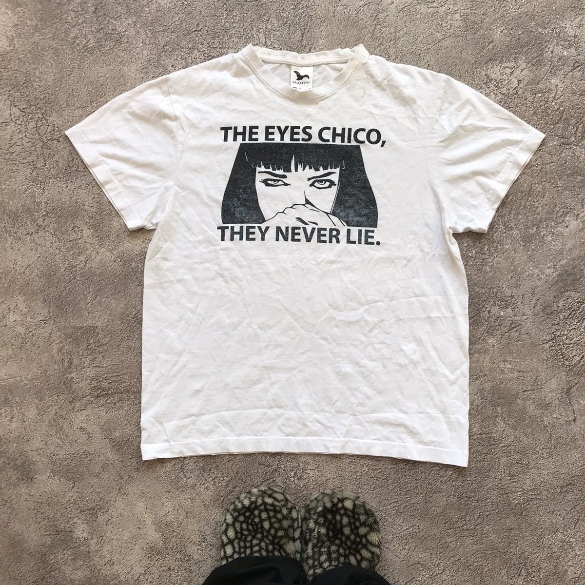 Vintage 90s Graphic Tee Eyes Chico Funny Print Streetwear L