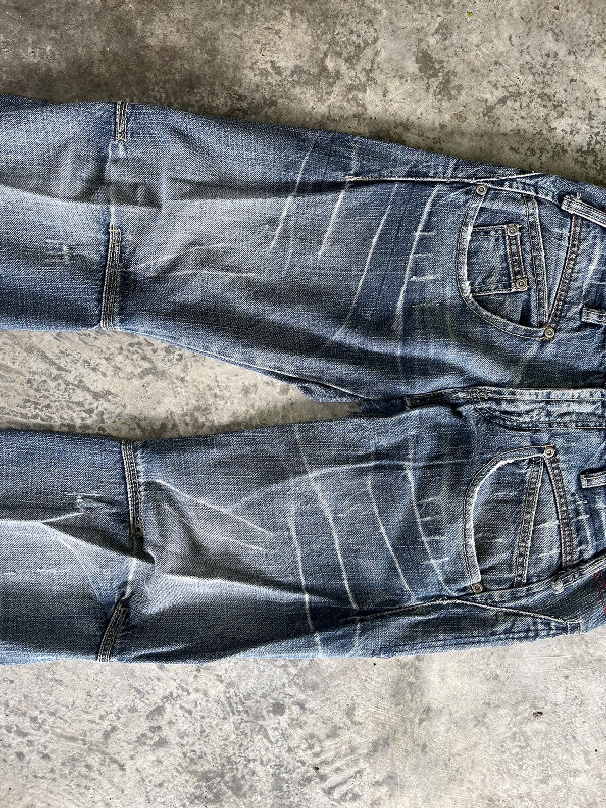 If Six Was Nine × Japanese Brand × Vintage Crazy Pocket Design Denim Size US 30 / EU 46 - 5 Thumbnail