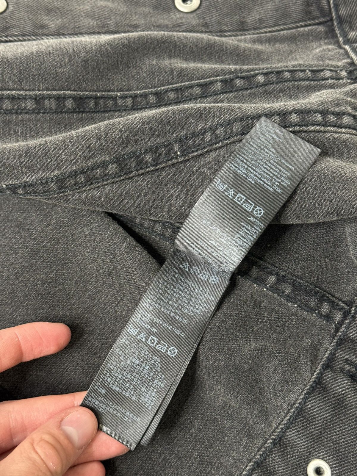 Allsaints Black distressed Allsaints designer denim jacket swag slp 00 Size US M / EU 48-50 / 2 - 9 Thumbnail