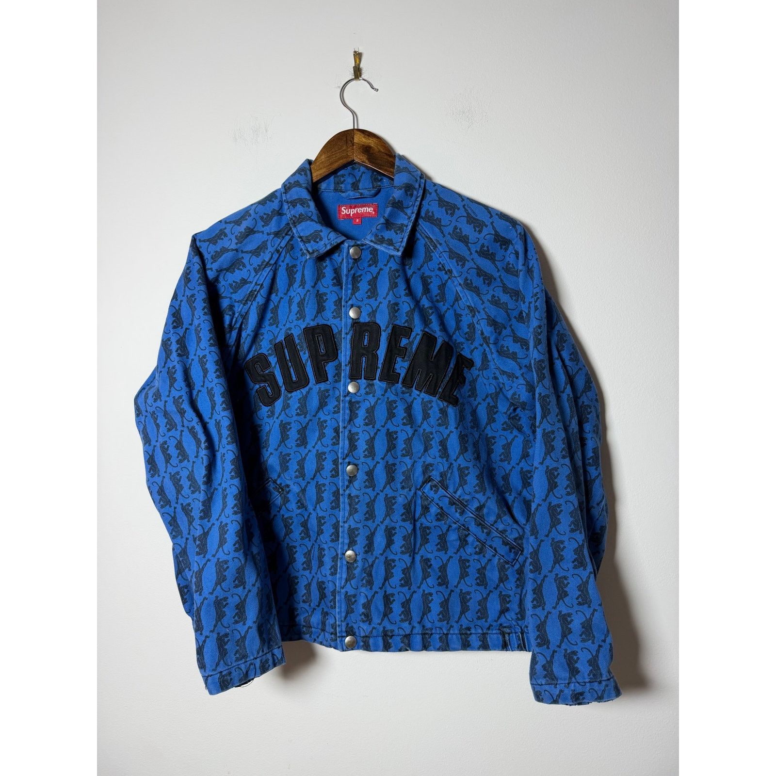 Supreme Supreme Panther Snap Front Twill Jacket Size US S / EU 44-46 / 1 - 1 Thumbnail
