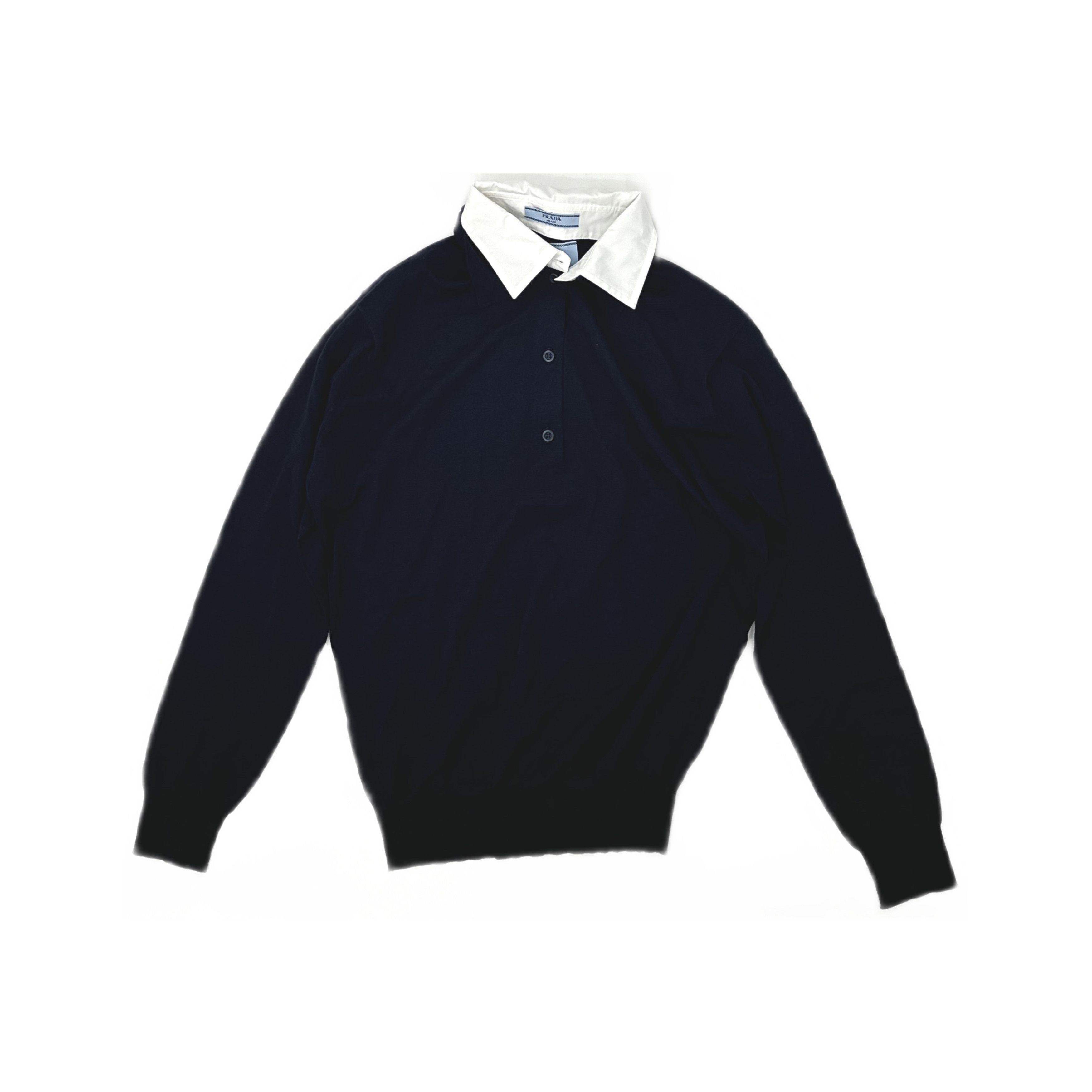 Prada Prada Superfine Wool Polo Shirt Size US XXS Size US XXS / EU 40 - 1 Thumbnail
