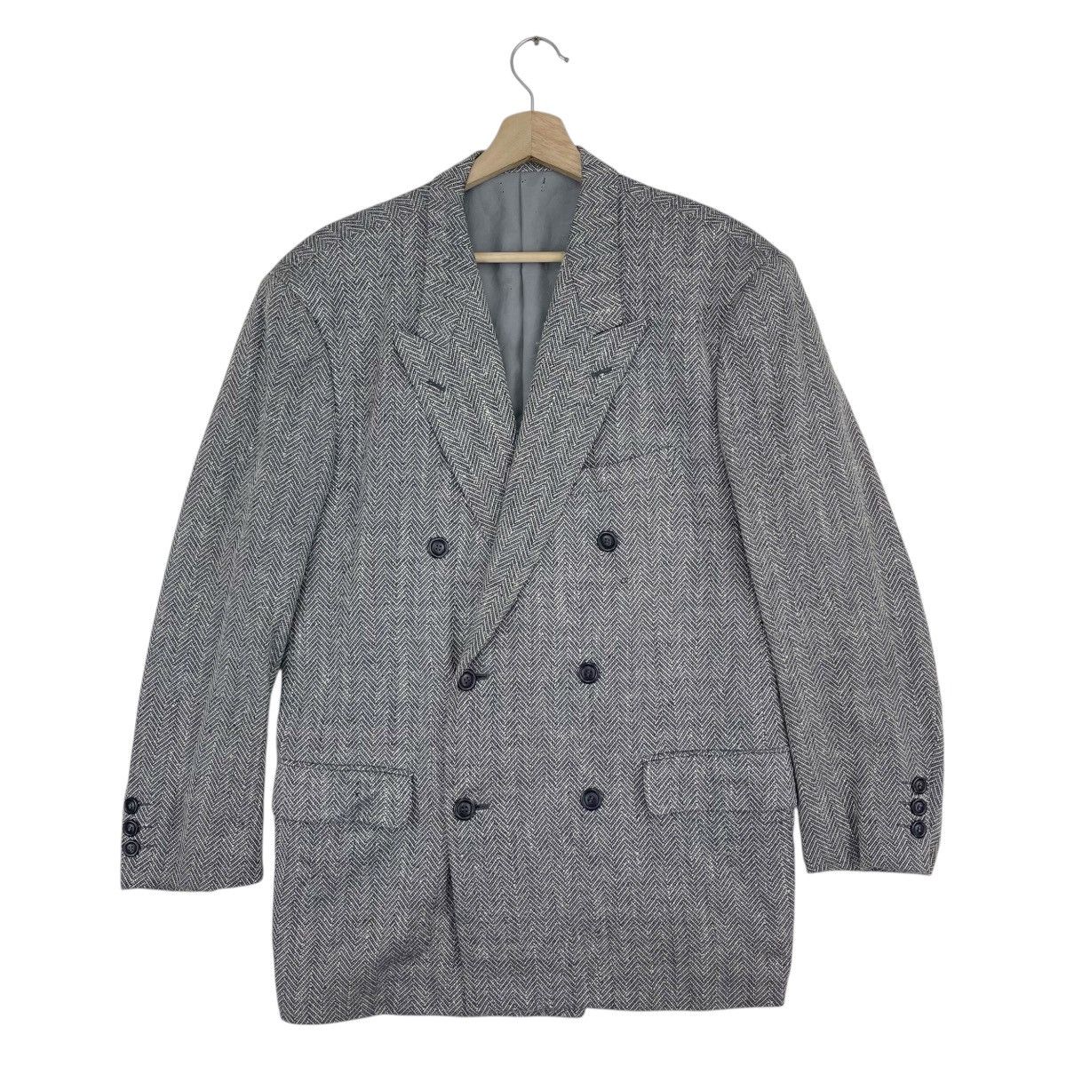 Issey Miyake Issey Miyake Men Double Breasted Wool Coat Size US M / EU 48-50 / 2 - 1 Thumbnail