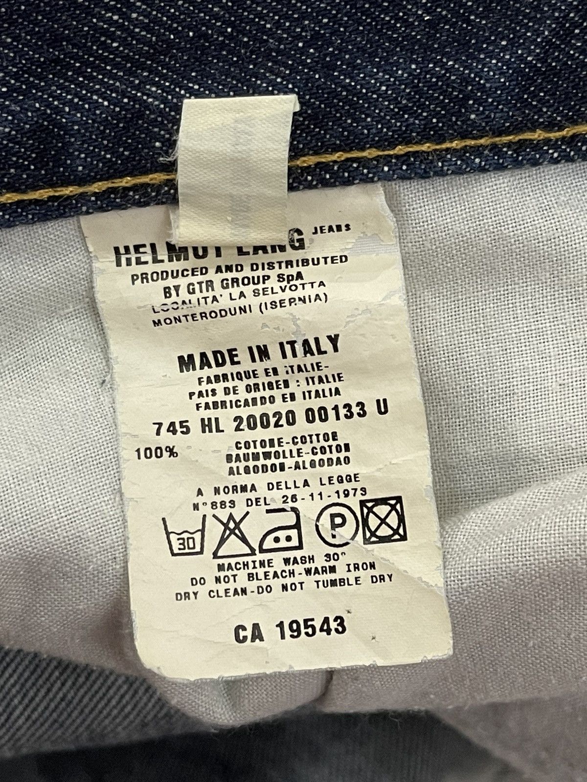 Helmut Lang Vintage Helmut Lang Jeans Size US 29 - 8 Thumbnail