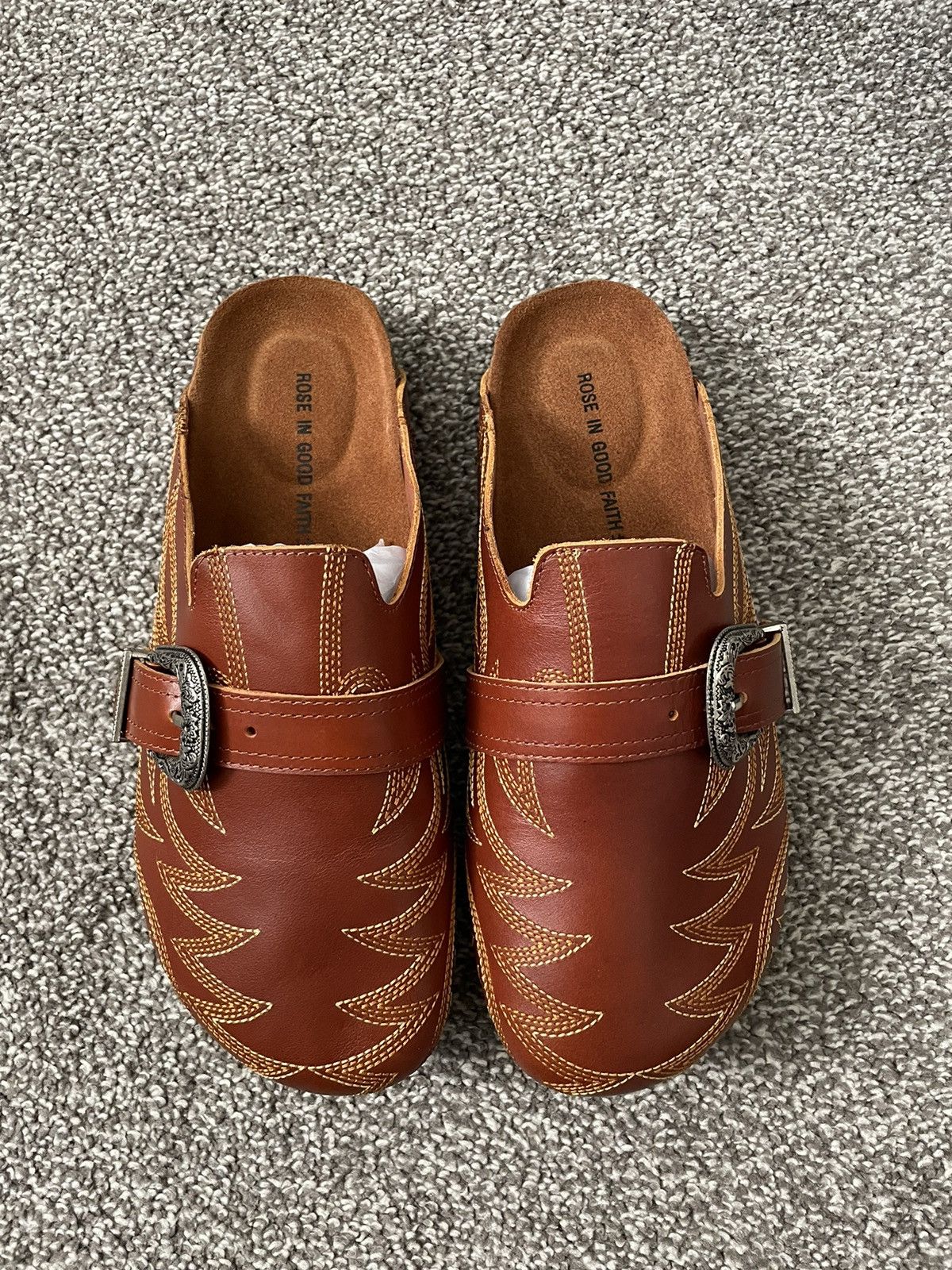 ROSE IN GOOD FAITH Cowboy Mules (6m) Size US 6 / EU 39 - 1 Thumbnail