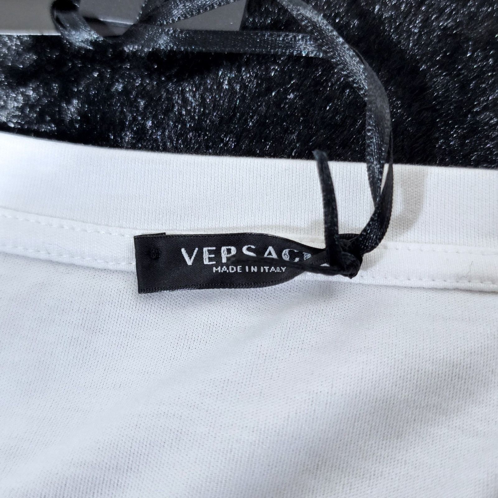 Versace Versace Never Too Much T-Shirt White | Size 42 | MSRP $565 Size M / US 6-8 / IT 42-44 - 3 Thumbnail