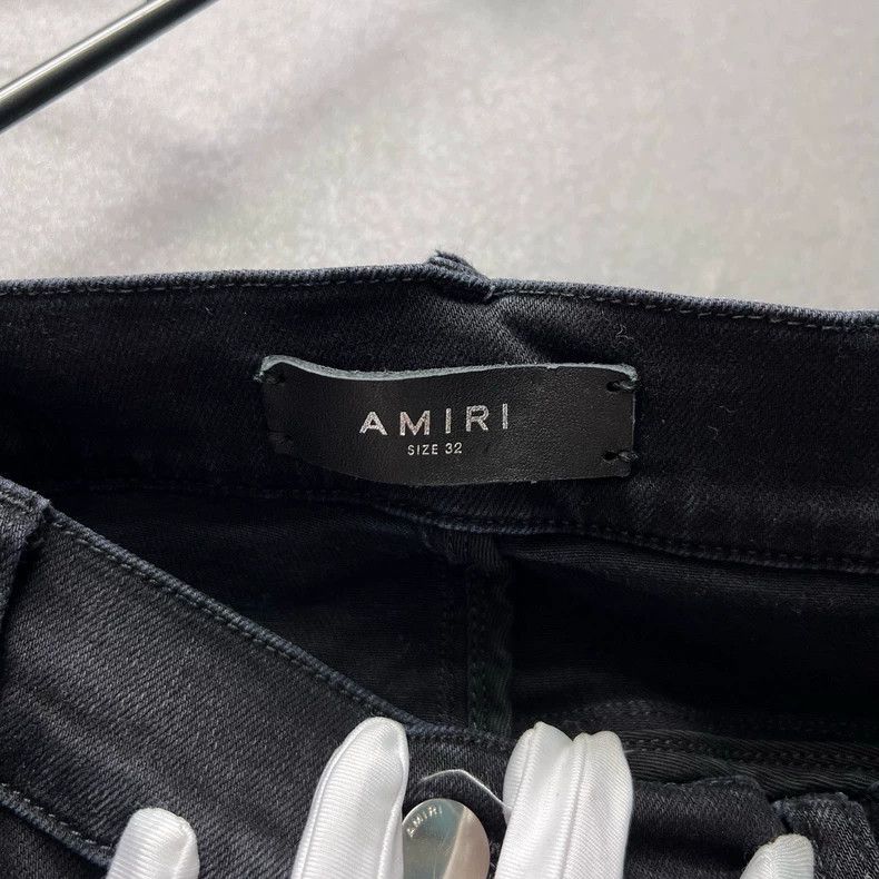 Amiri Amiri The feeling of breaking holes makes old jeans 2501-Ne Size US 32 / EU 48 - 3 Thumbnail
