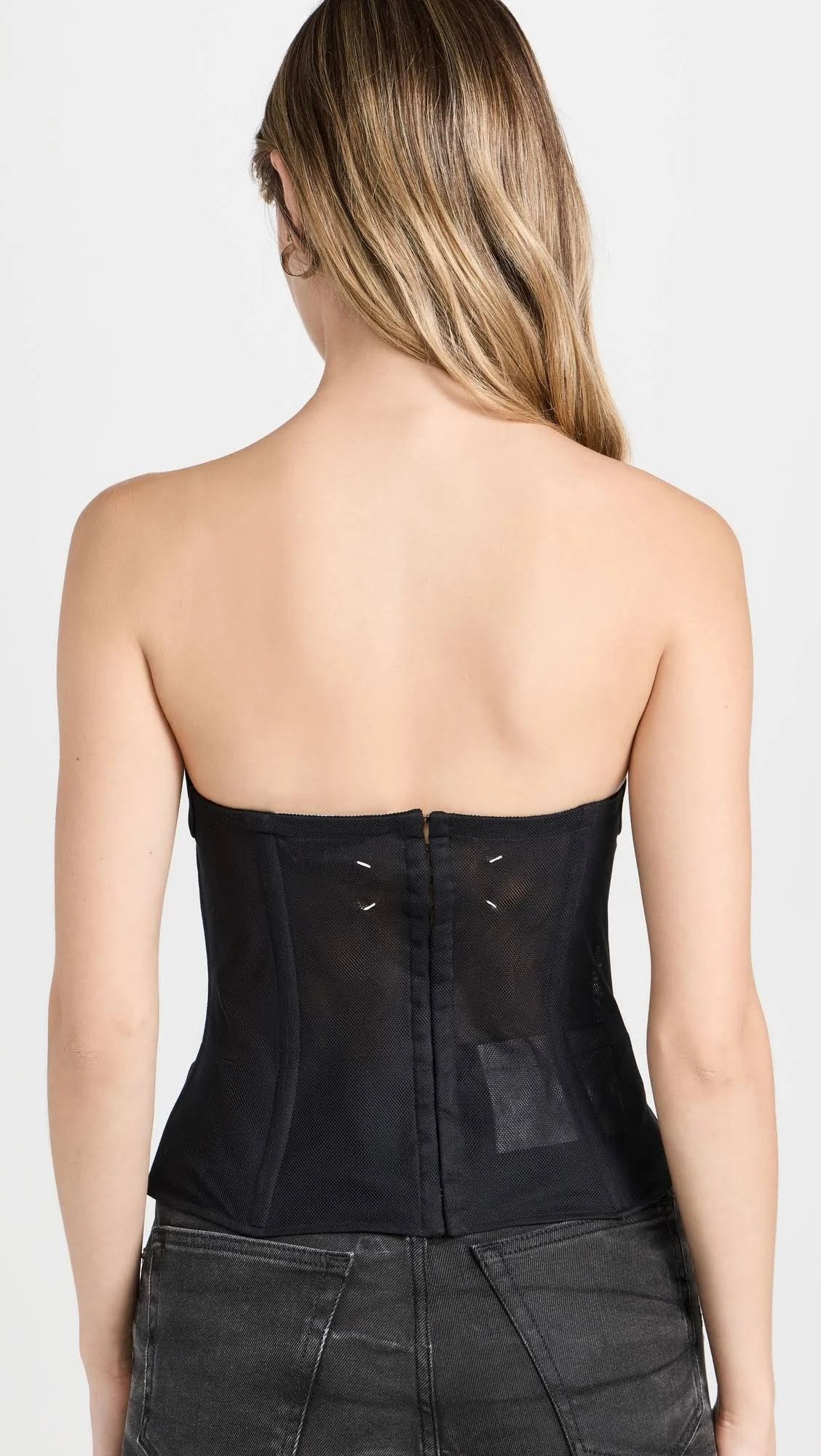 Maison Margiela o1s22i1n0724 Bustier Top in Black Size M / US 6-8 / IT 42-44 - 2 Thumbnail