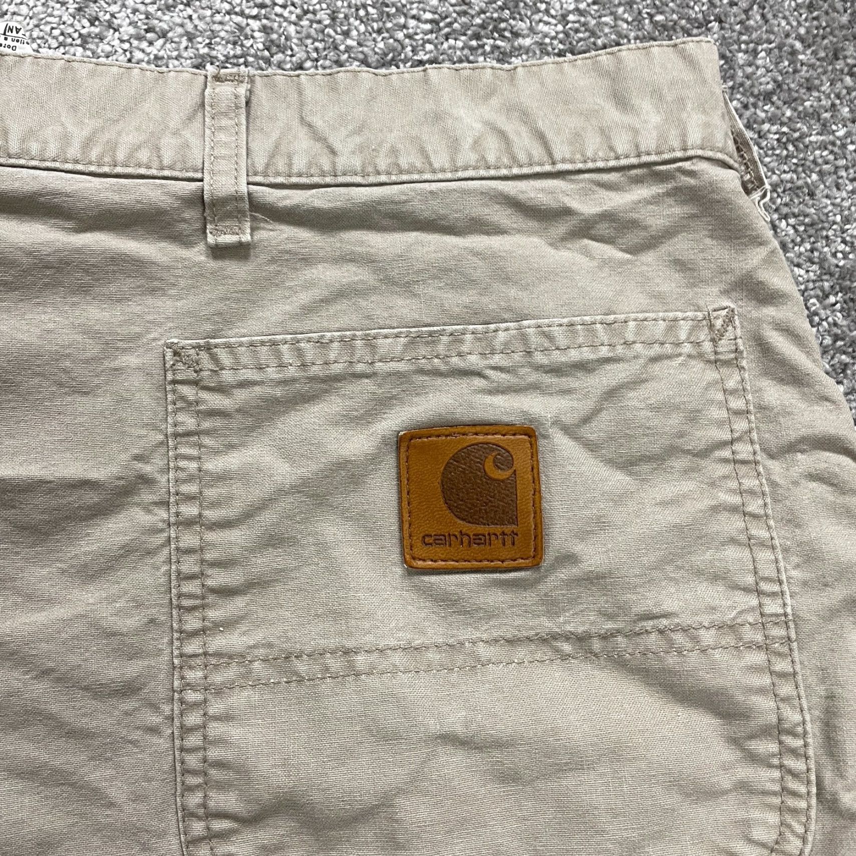 Carhartt Carhartt B144 Chino Shorts Men Brown Khaki Cotton Flat Front Outdoor Casual 42x8 Size US 42 / EU 58 - 4 Thumbnail