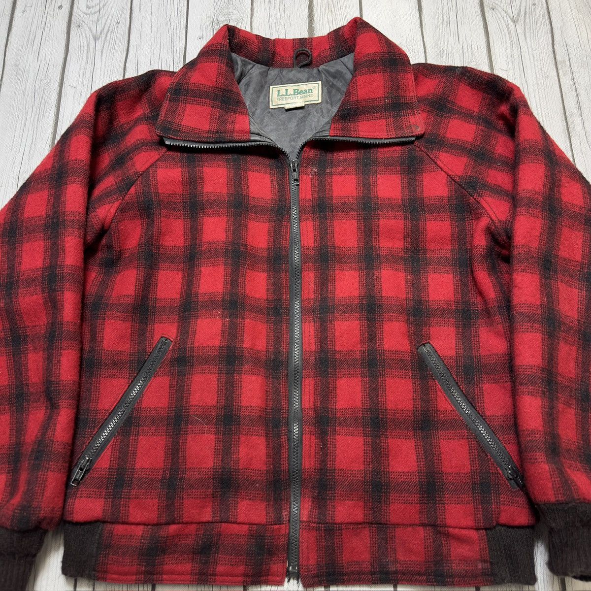 L.L. Bean Vintage LL Bean flannel bomber jacket Size US M / EU 48-50 / 2 - 3 Thumbnail