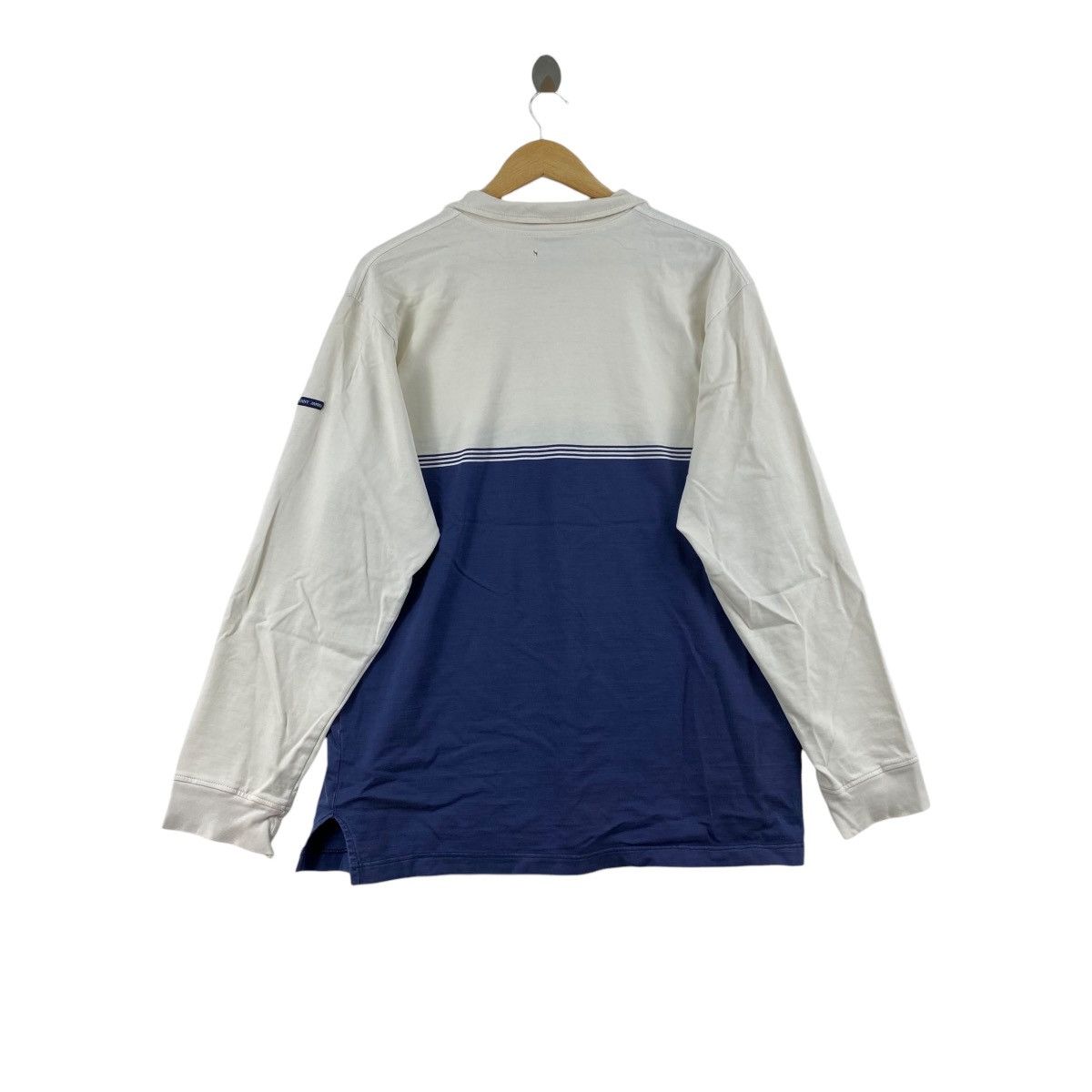 Saint James × Vintage Vintage SAINT JAMES Made In France Crest Polo Tee Shirt Size L / US 10 / IT 46 - 3 Thumbnail