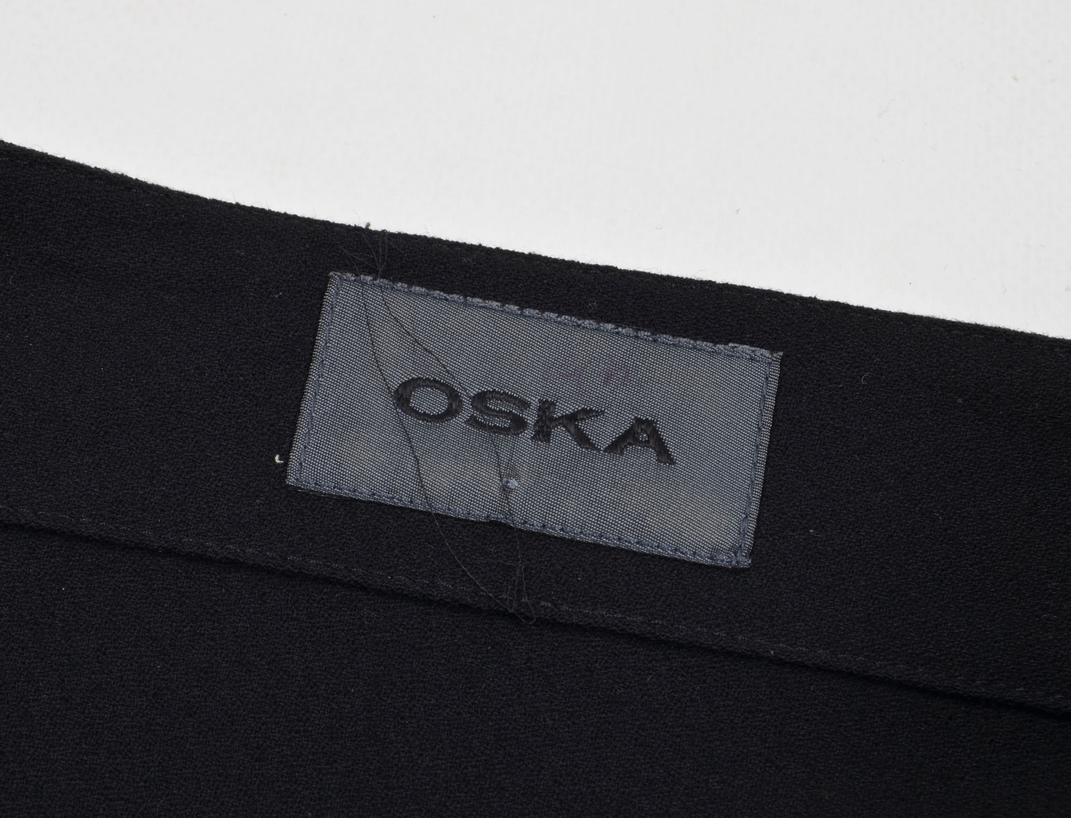 Designer OSKA Wool Blend Square Neck Oversized Damira Blouse Size L / US 10 / IT 46 - 8 Thumbnail