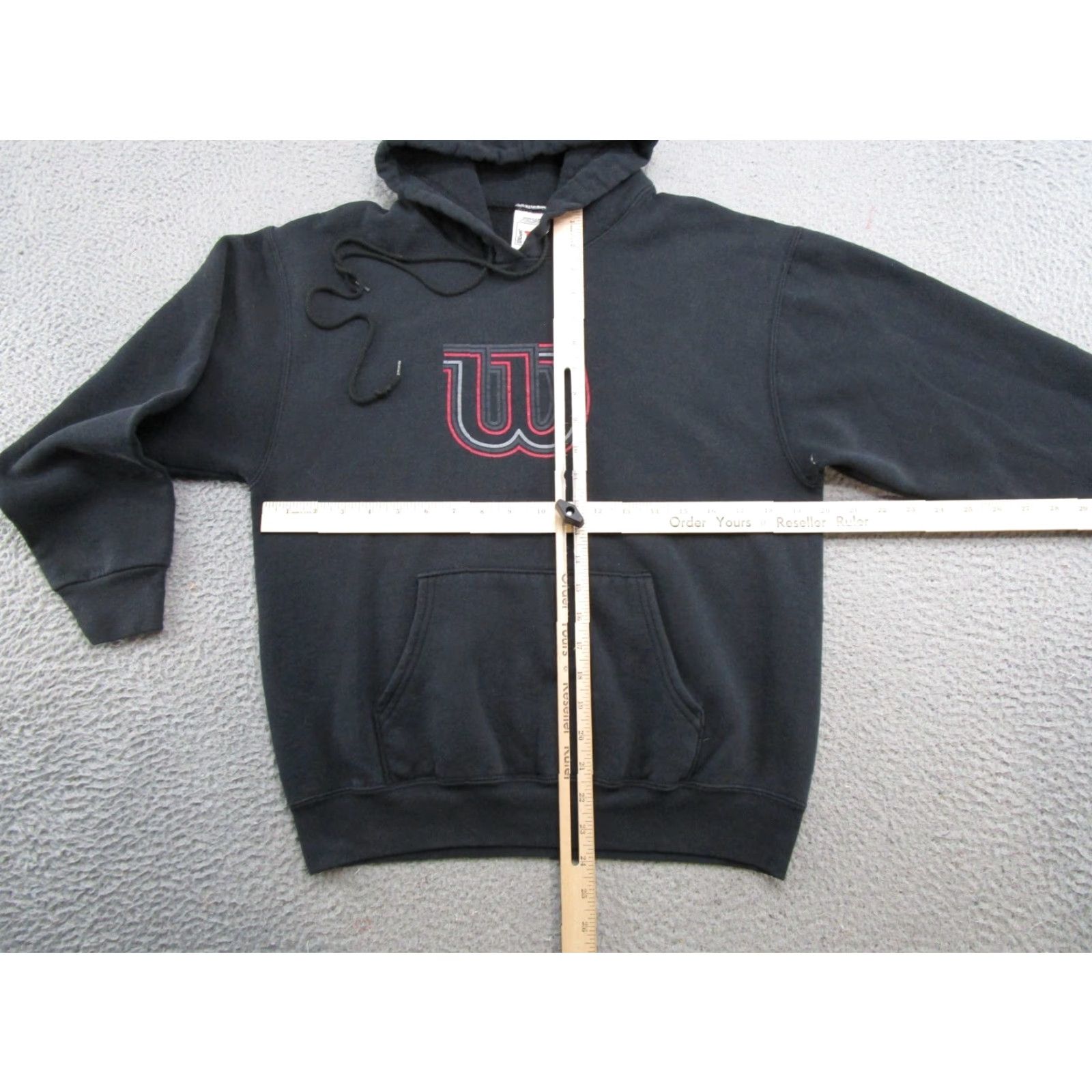 Wilson VINTAGE Wilson Hoodie Sweatshirt Pullover Mens M Black 80s 90s Sports Size US M / EU 48-50 / 2 - 5 Thumbnail