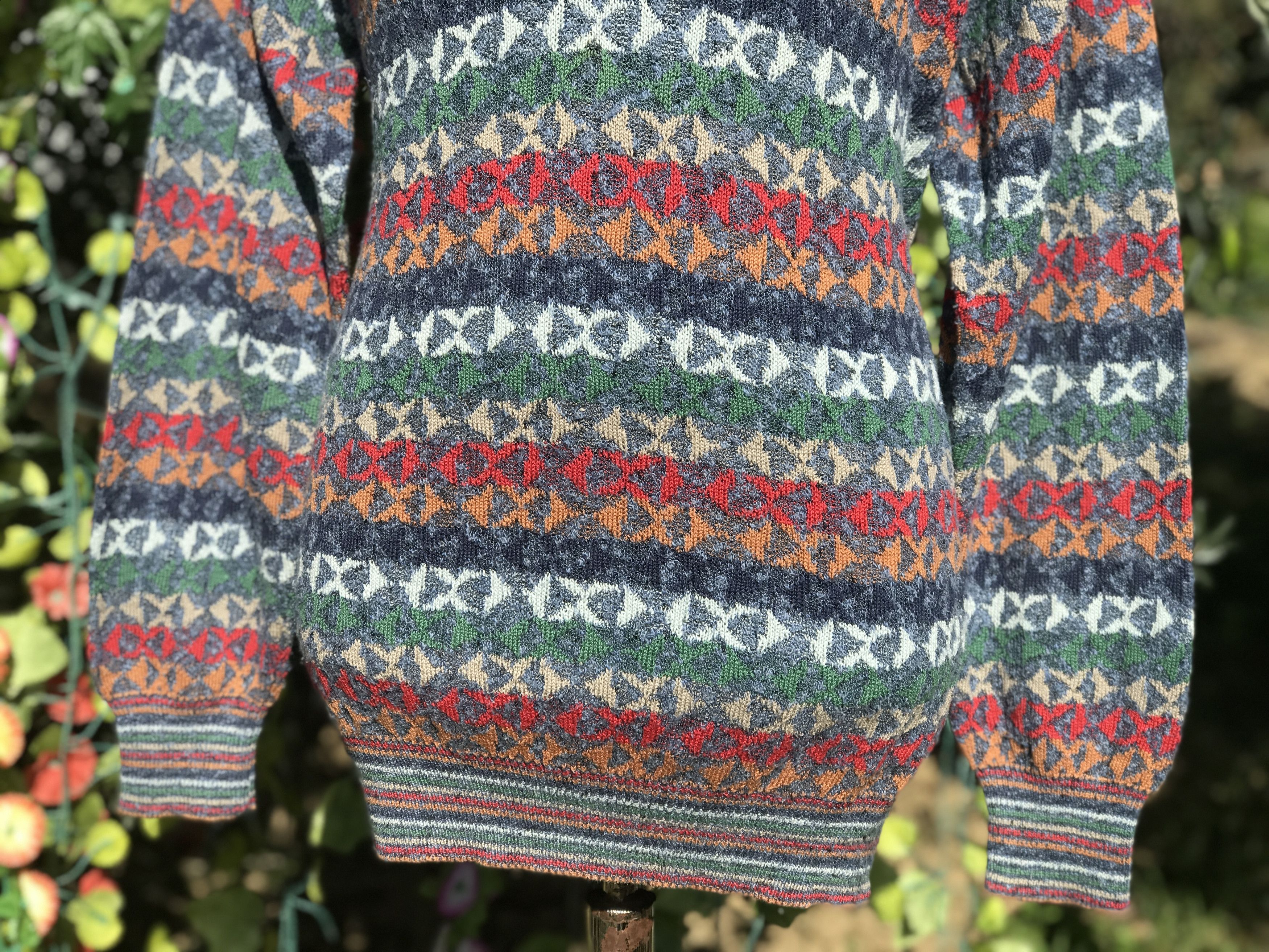 Missoni EXAMPLE By MISSONI Knit Pullover Retro Sweater Size L 52 54 Size US L / EU 52-54 / 3 - 4 Thumbnail