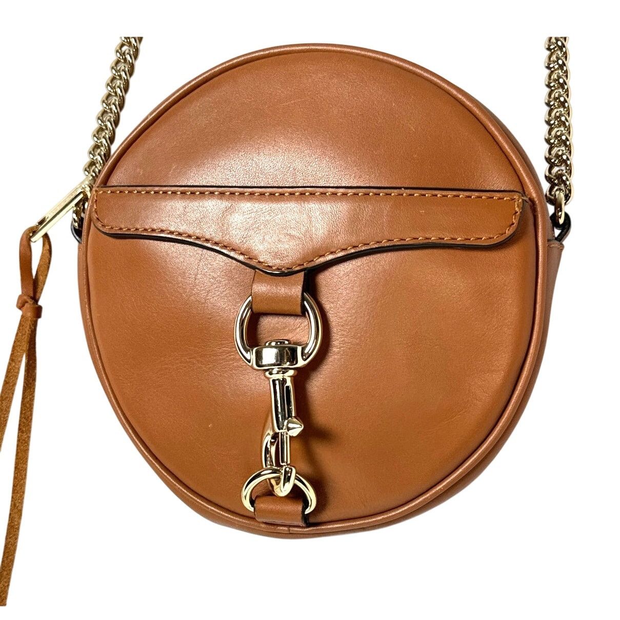 Rebecca Minkoff Vintage Rebecca Minkoff Brown Leather Round Bag w Dust Bag Size ONE SIZE - 11 Thumbnail
