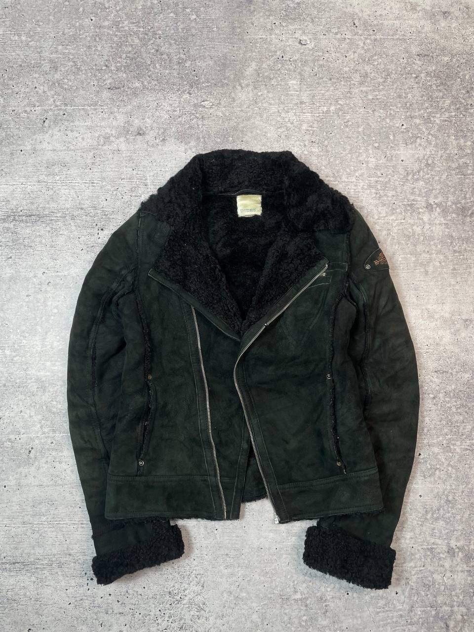 Diesel Vintage Rare Diesel Shearling Biker Leather Jacket Y2K Size XL / US 12-14 / IT 48-50 - 1 Thumbnail