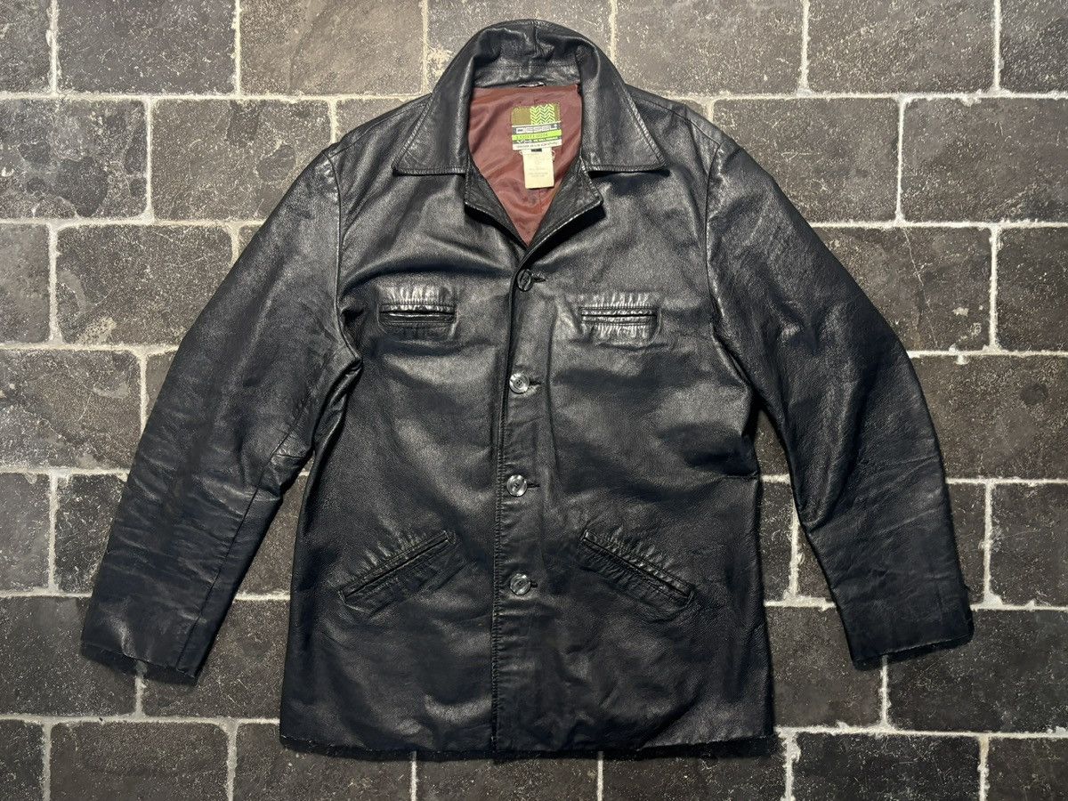 Diesel 1990s Diesel Leather Jacket Vintage Diesel Jeans Trench Mid Size US L / EU 52-54 / 3 - 1 Thumbnail