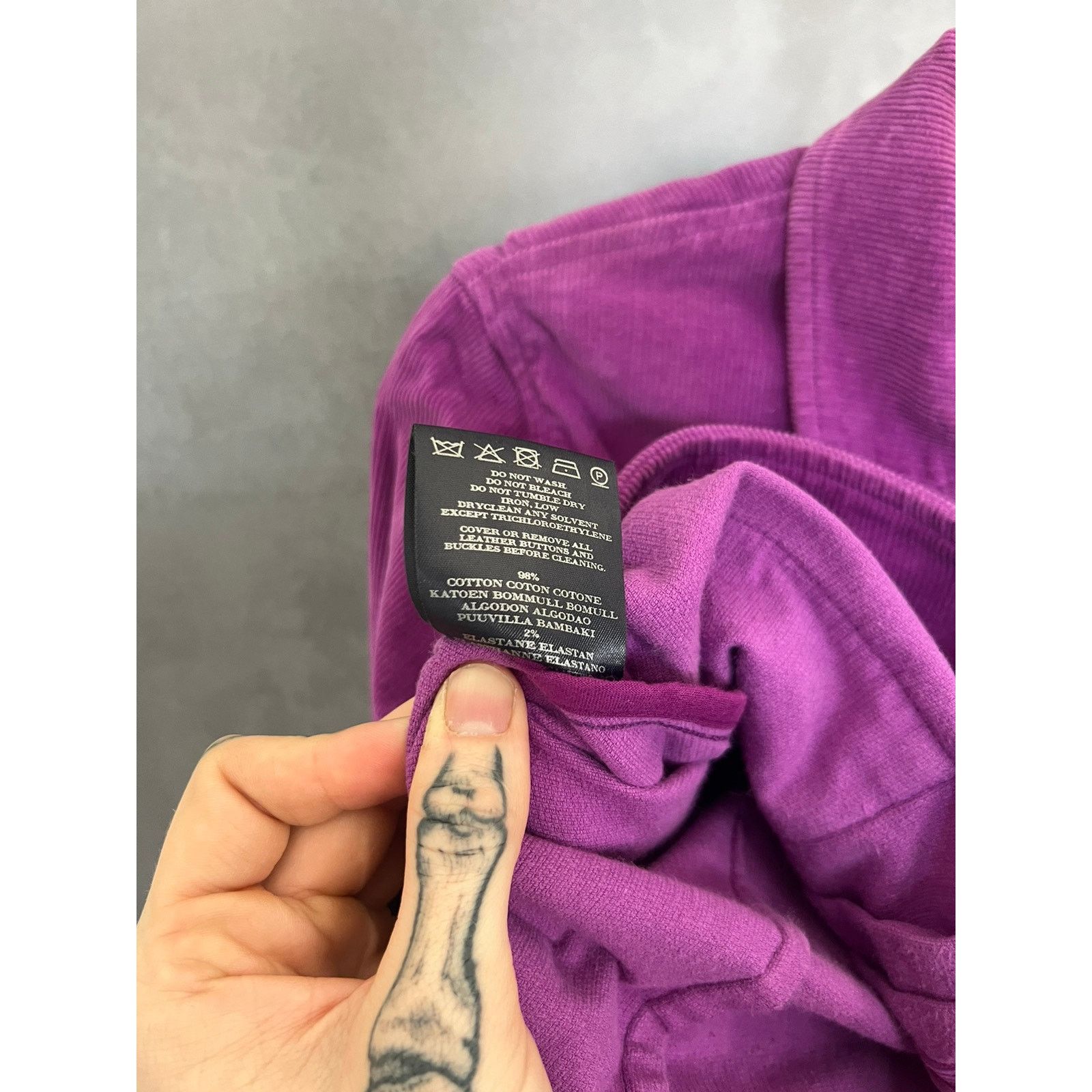 Burberry 90s purple burberry corduroy type 2 buckle back jacket Size M / US 6-8 / IT 42-44 - 5 Thumbnail