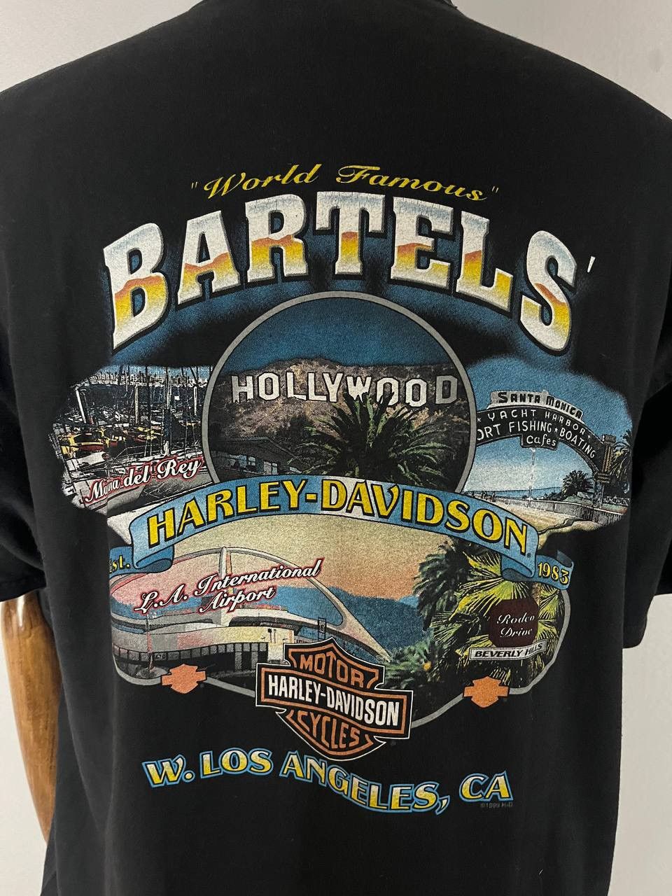 Harley Davidson Harley Davidson Tee T Shirt 1999 Vintage Los Angeles Size US XXL / EU 58 / 5 - 10 Thumbnail