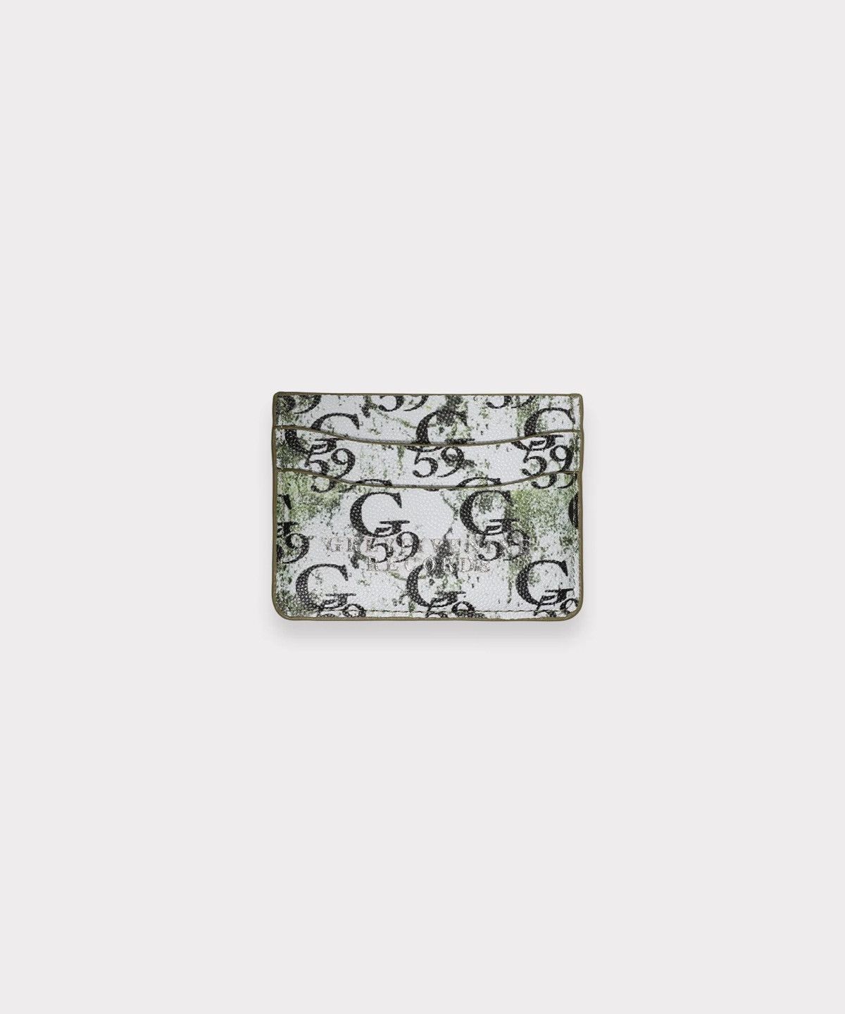 G59 Records G59 MOLD MONOGRAM CARD HOLDER WALLET (GREEN PATTERN) Size ONE SIZE - 3 Thumbnail