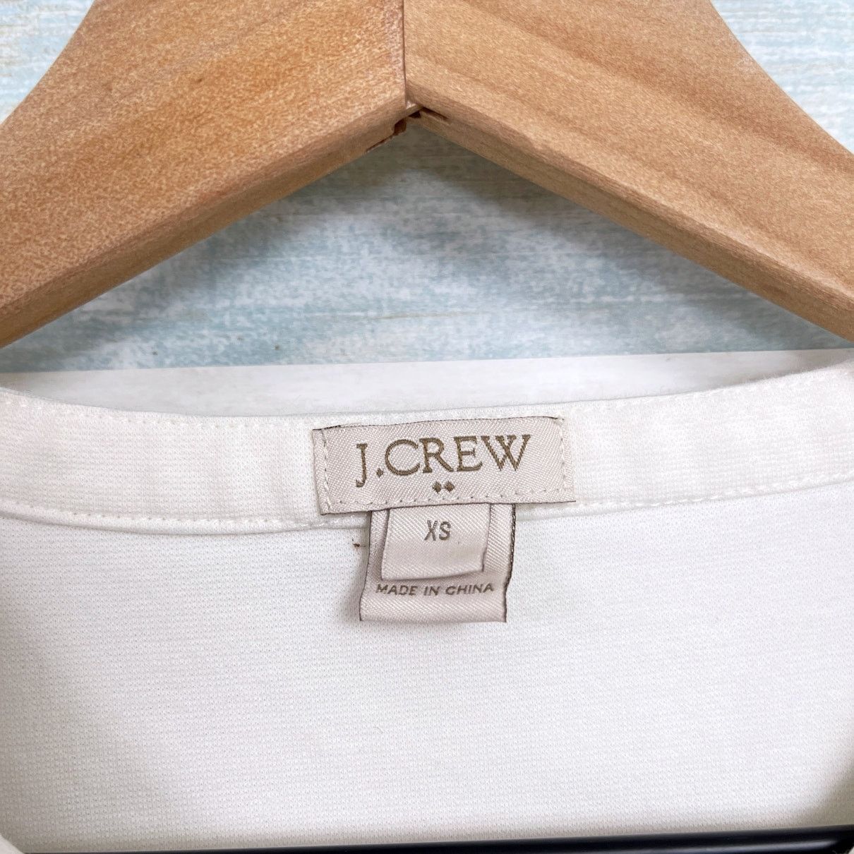 J.Crew J Crew Lace Up Boxy Tee Ivory Off White Short Sleeve XS Size XS / US 0-2 / IT 36-38 - 6 Thumbnail