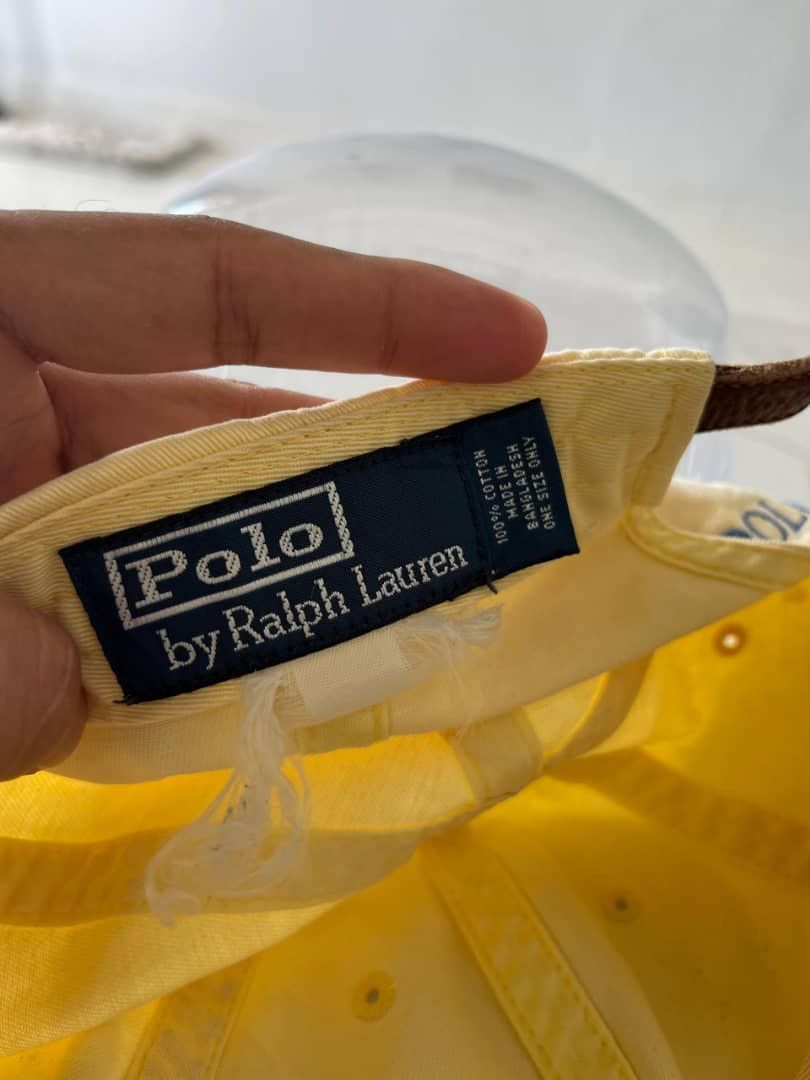 Polo Ralph Lauren VINTAGE POLO RALPH LAUREN SMALL PONY ADJUSTABLE LEATHER HAT Size ONE SIZE - 5 Thumbnail