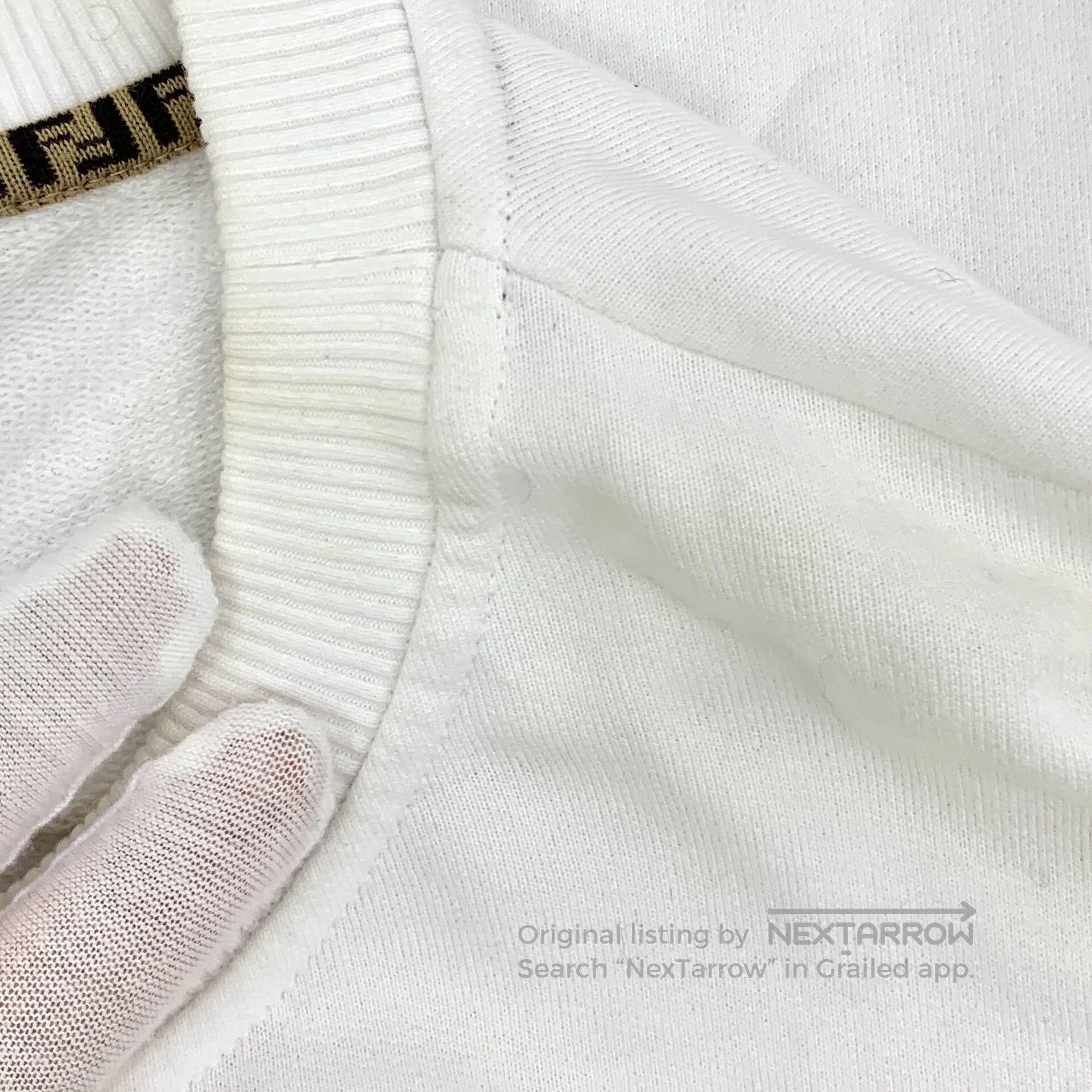 Fendi fendi white logo embroidered long sleeve sweatshirt. Size US S / EU 44-46 / 1 - 8 Thumbnail
