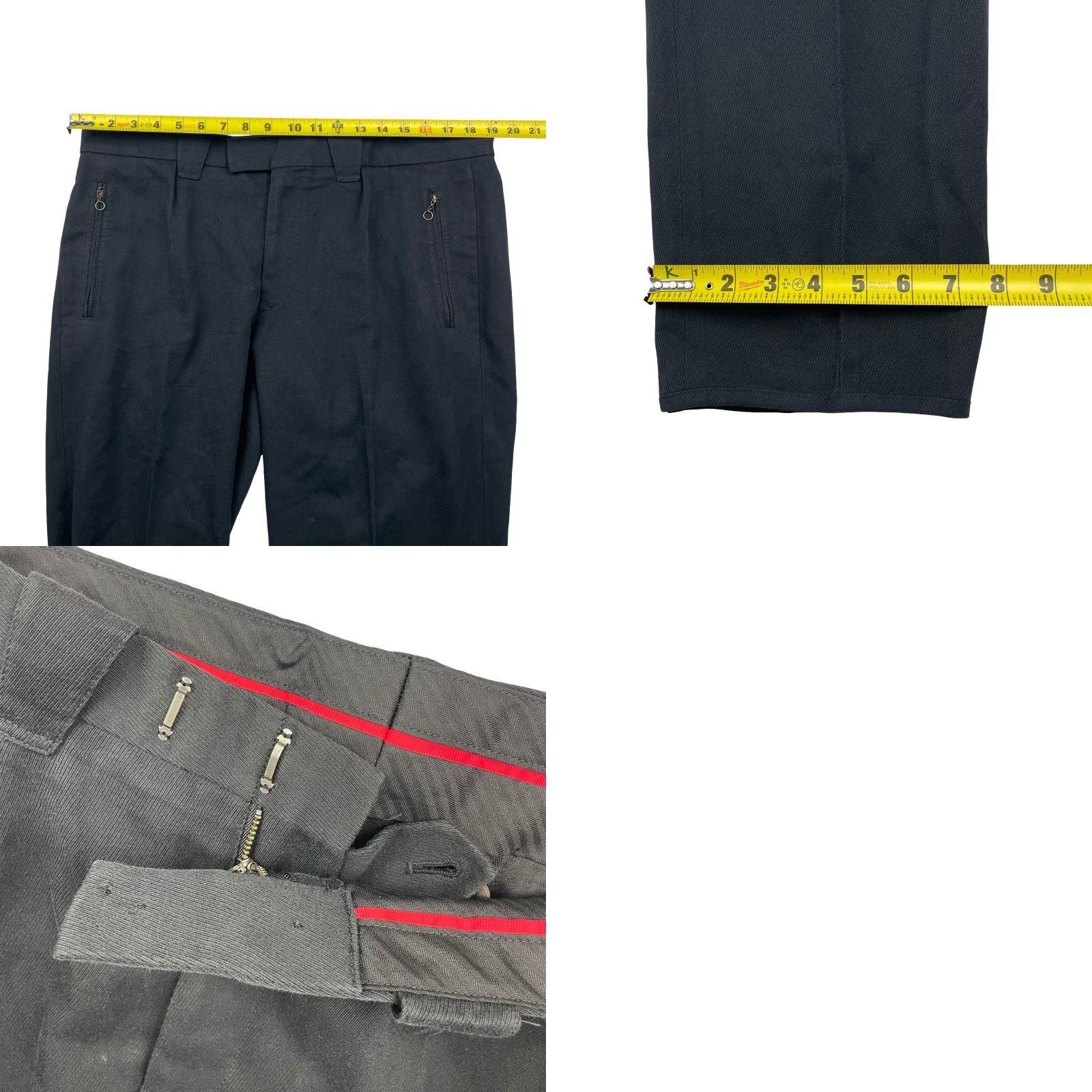 Polo Ralph Lauren Polo Ralph Lauren Dress Pants Men Black Cotton/Wool Twill Flat Front 36x30 Vintage: No (36) Black Mens Dress Pants Size US M / EU 48-50 / 2 - 8 Thumbnail