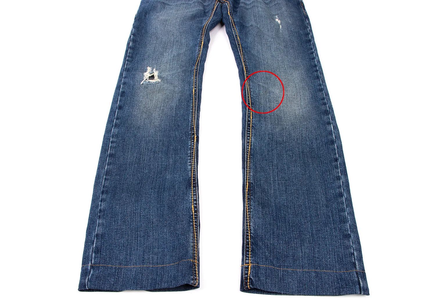 Dolce & Gabbana Stitch Design Crushed Denim Pants in Blue Size 46 Size US 30 / EU 46 - 10 Thumbnail