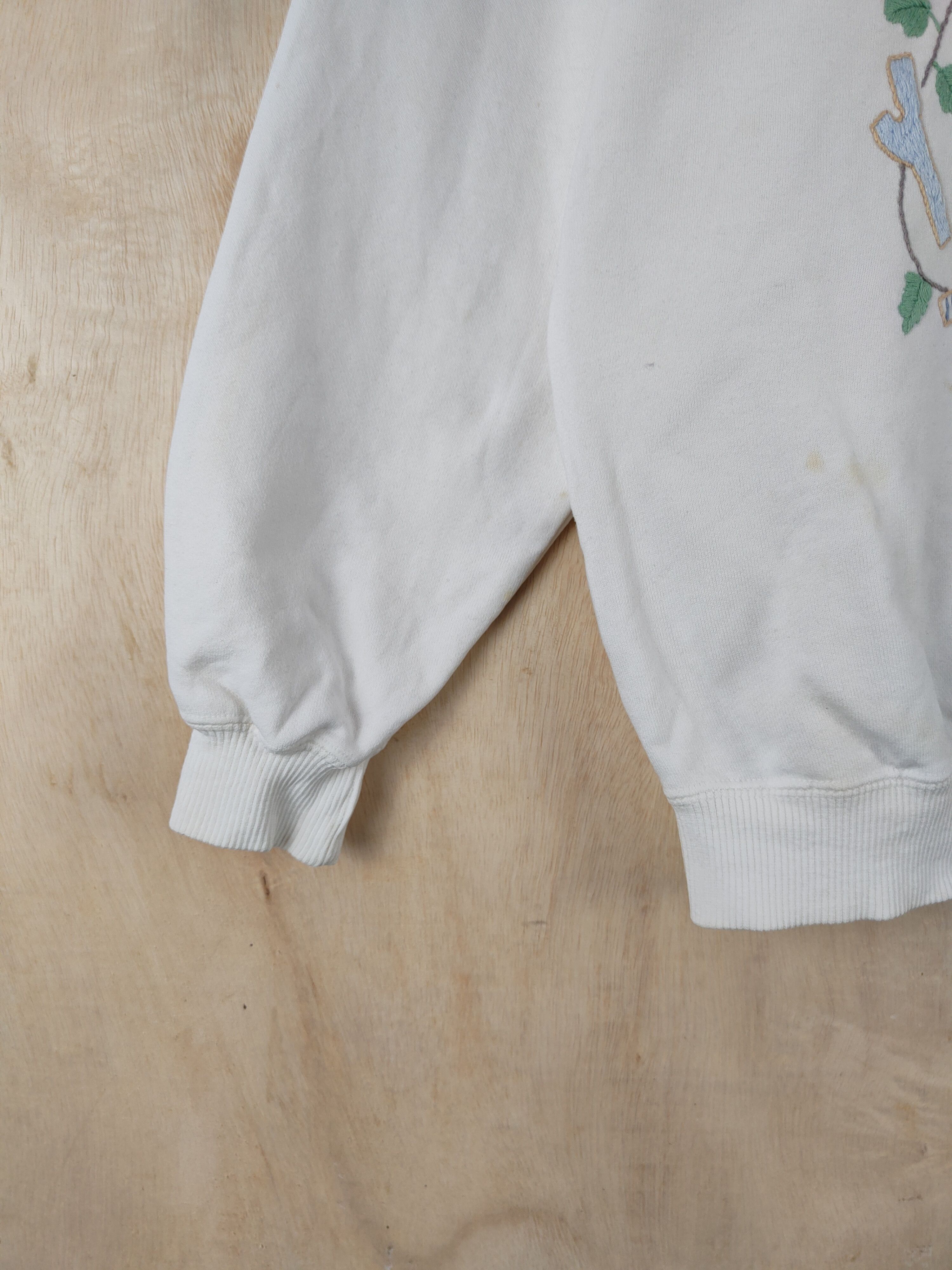 Japanese Brand × Vintage Japanese Brand art White Sweatshirts #S2640 Size M / US 6-8 / IT 42-44 - 5 Thumbnail