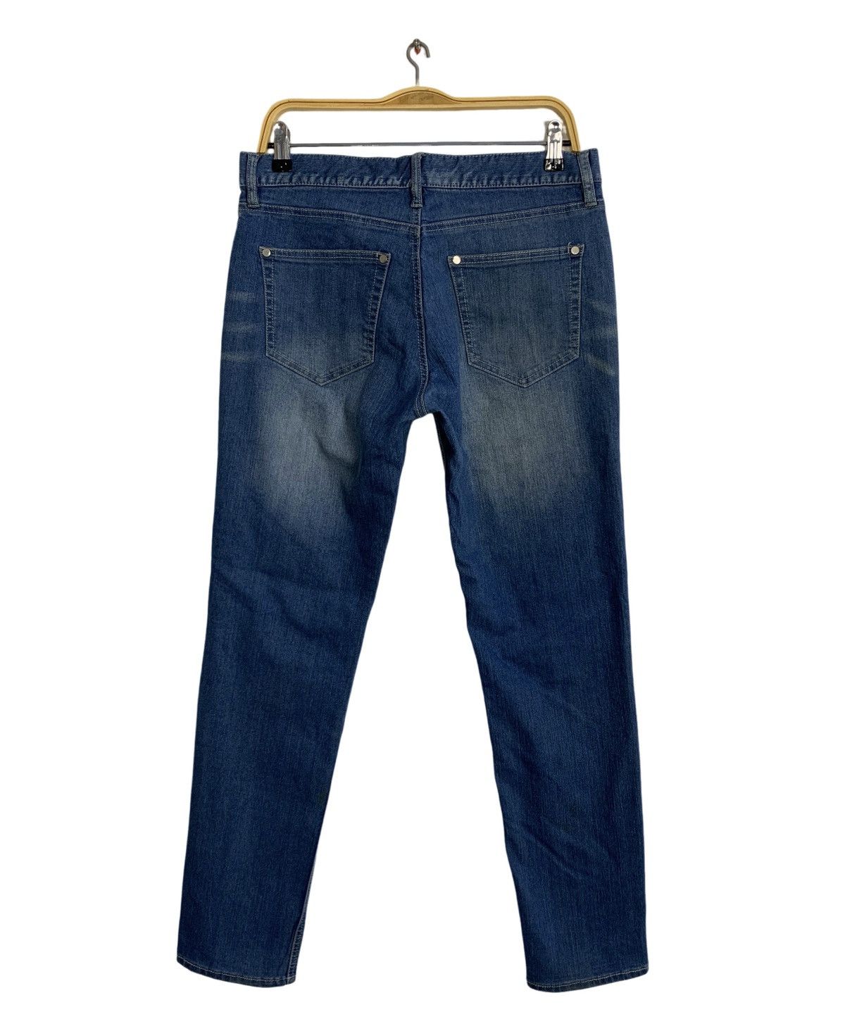 Japanese Brand Avail Avant Garde Indigo Denim Jeans Straight Cut Size US 32 / EU 48 - 2 Thumbnail