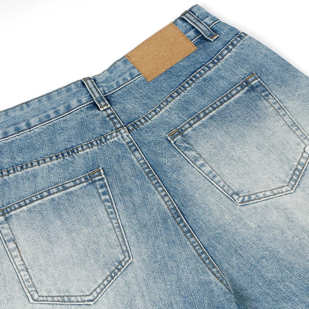 Vintage Men's retro punk casual gradient washed distressed jeans Size US 32 / EU 48 - 5 Thumbnail