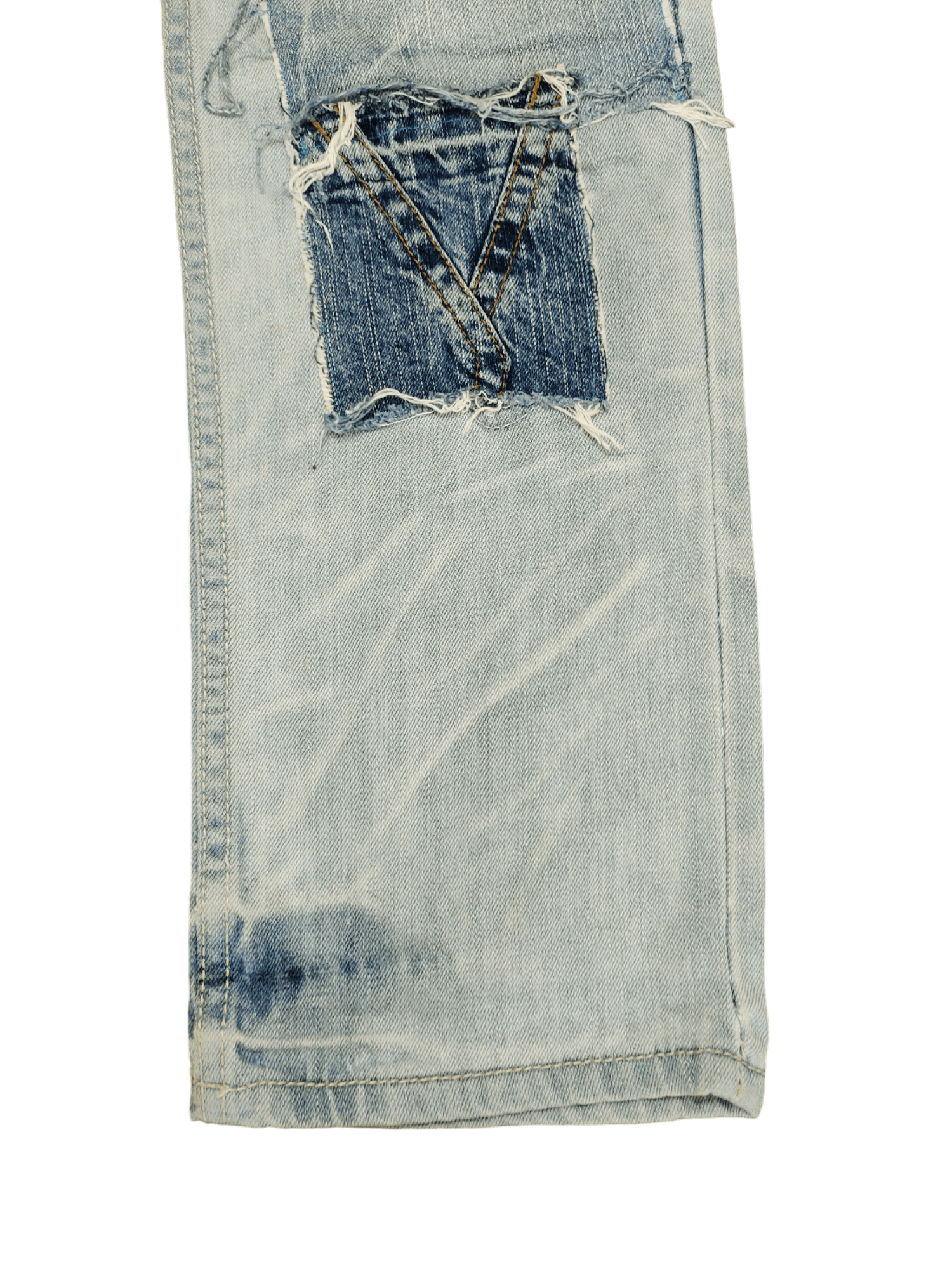Hysteric Glamour × Undercover Vence Jpn Patchwork Distress Jeans Low Rise Undercover Style Size US 29 - 7 Thumbnail