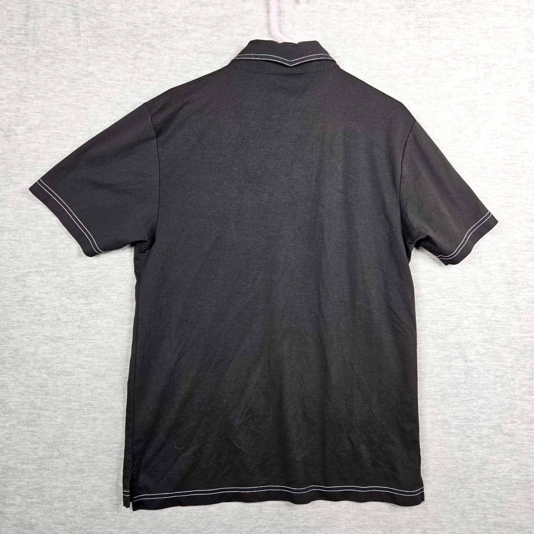 TravisMathew Travis Mathew Shirt Mens M Black Mne Button Short Sleeve Polo Size Size US M / EU 48-50 / 2 - 2 Thumbnail
