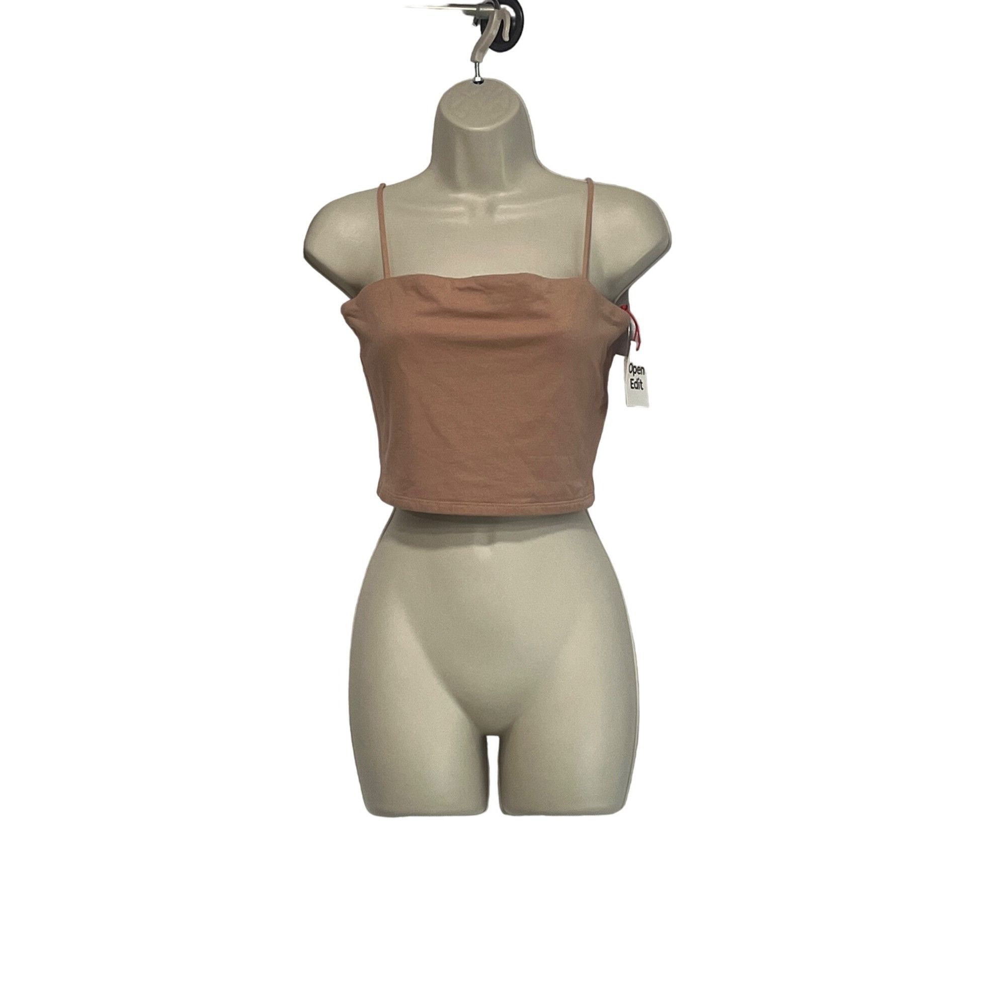 Other Open Edit Square Neck Crop Camisole In Tan Nougat, Sz. S Size S / US 4 / IT 40 - 10 Thumbnail