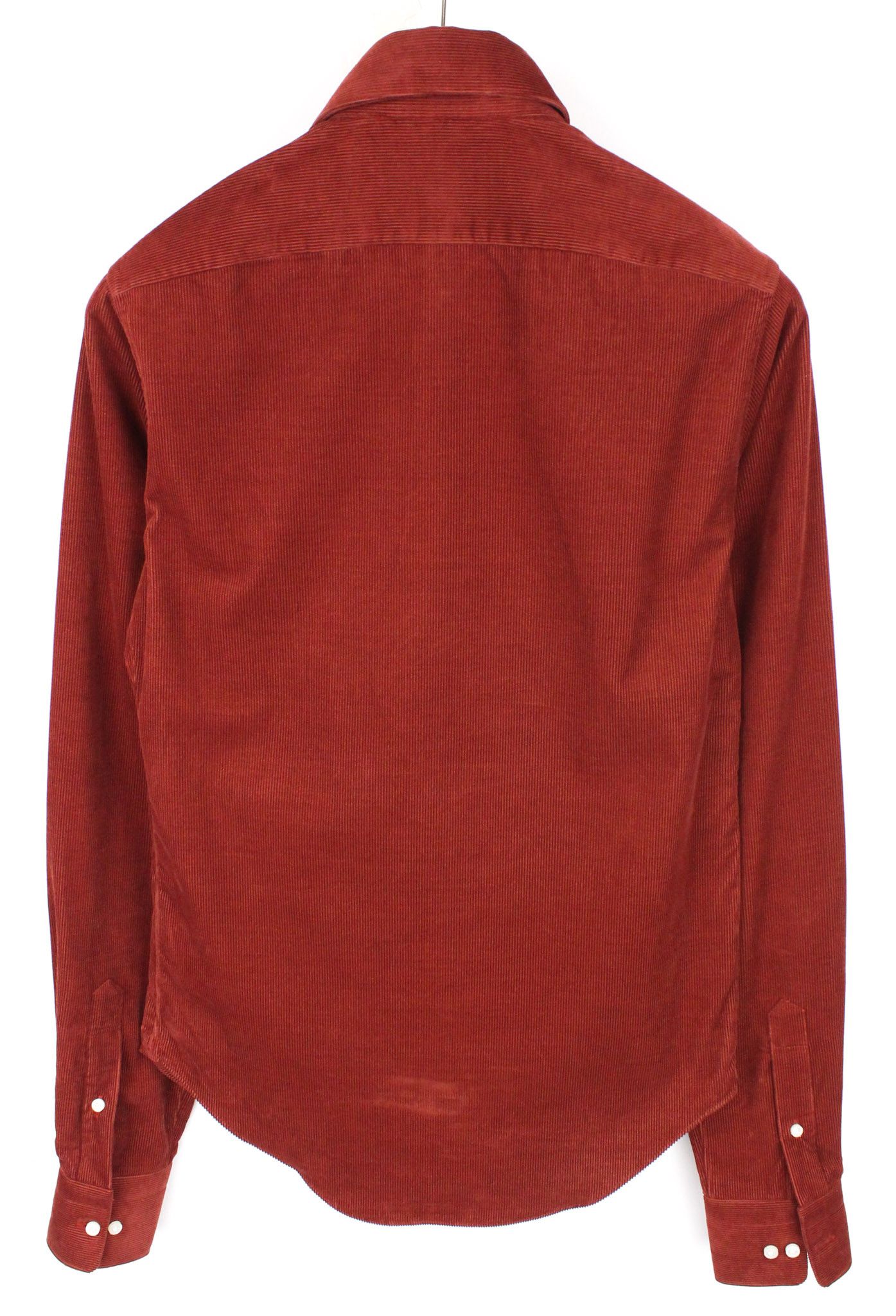 Suitsupply ~2XS Red Velvet Corduroy Cotton Shirt 67552 Size US XXS / EU 40 - 2 Thumbnail