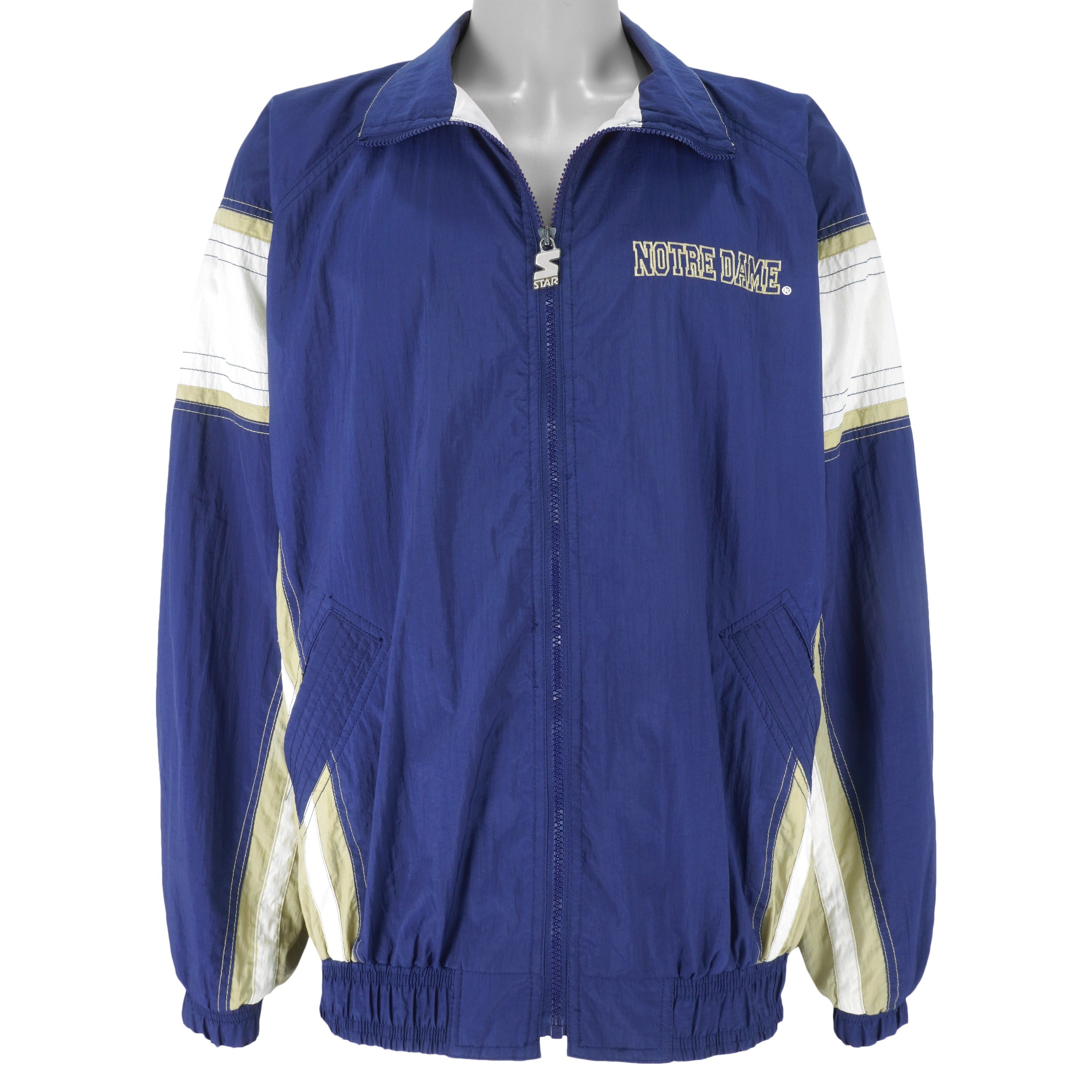 Starter Notre Dame Fighting Irish Windbreaker 1990s Size US XL / EU 56 / 4 - 3 Thumbnail
