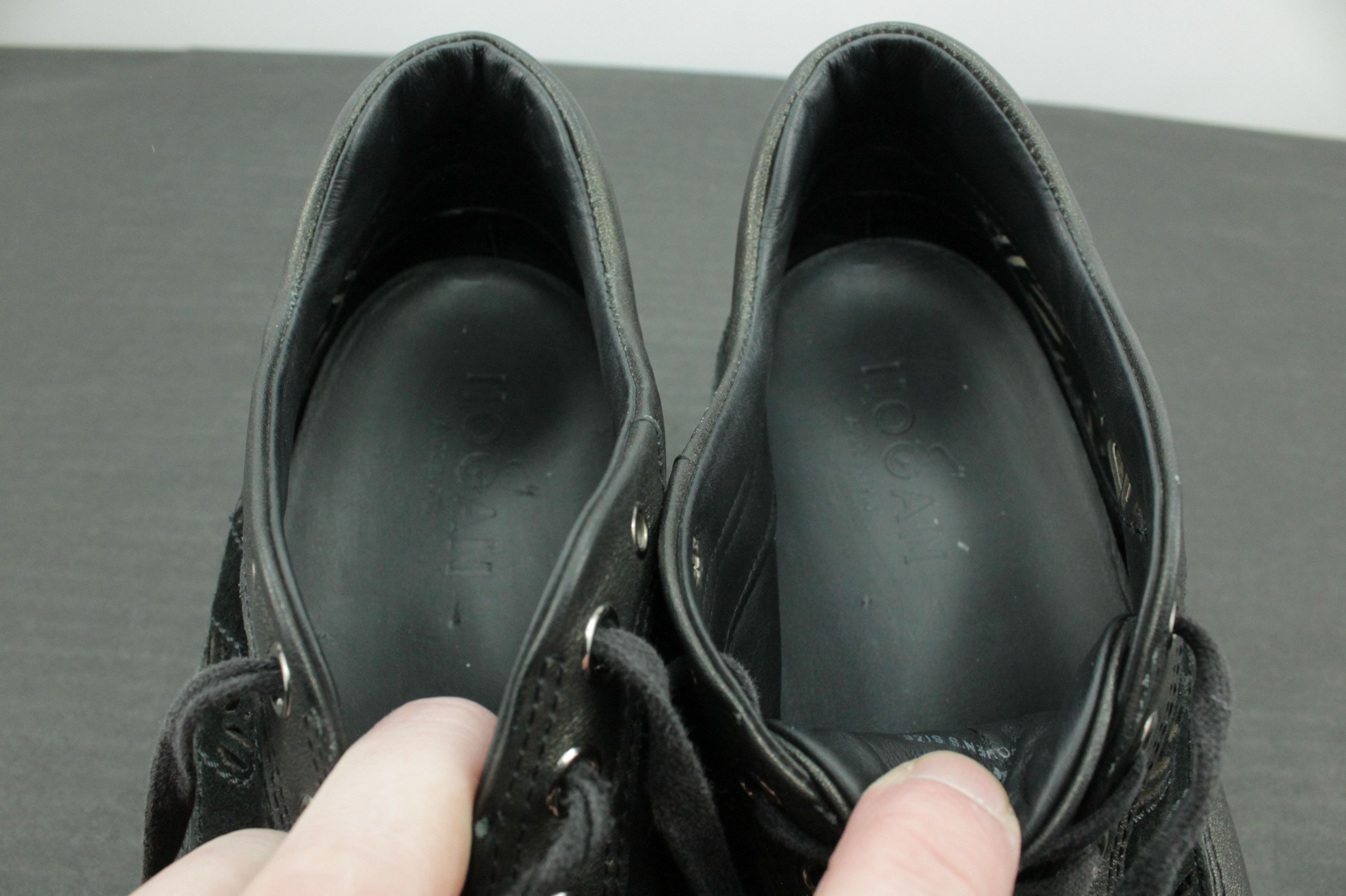 Hogan Hogan Interactive Black Leather Sneakers Shoes Women's Size US 11 / IT 41 - 9 Thumbnail