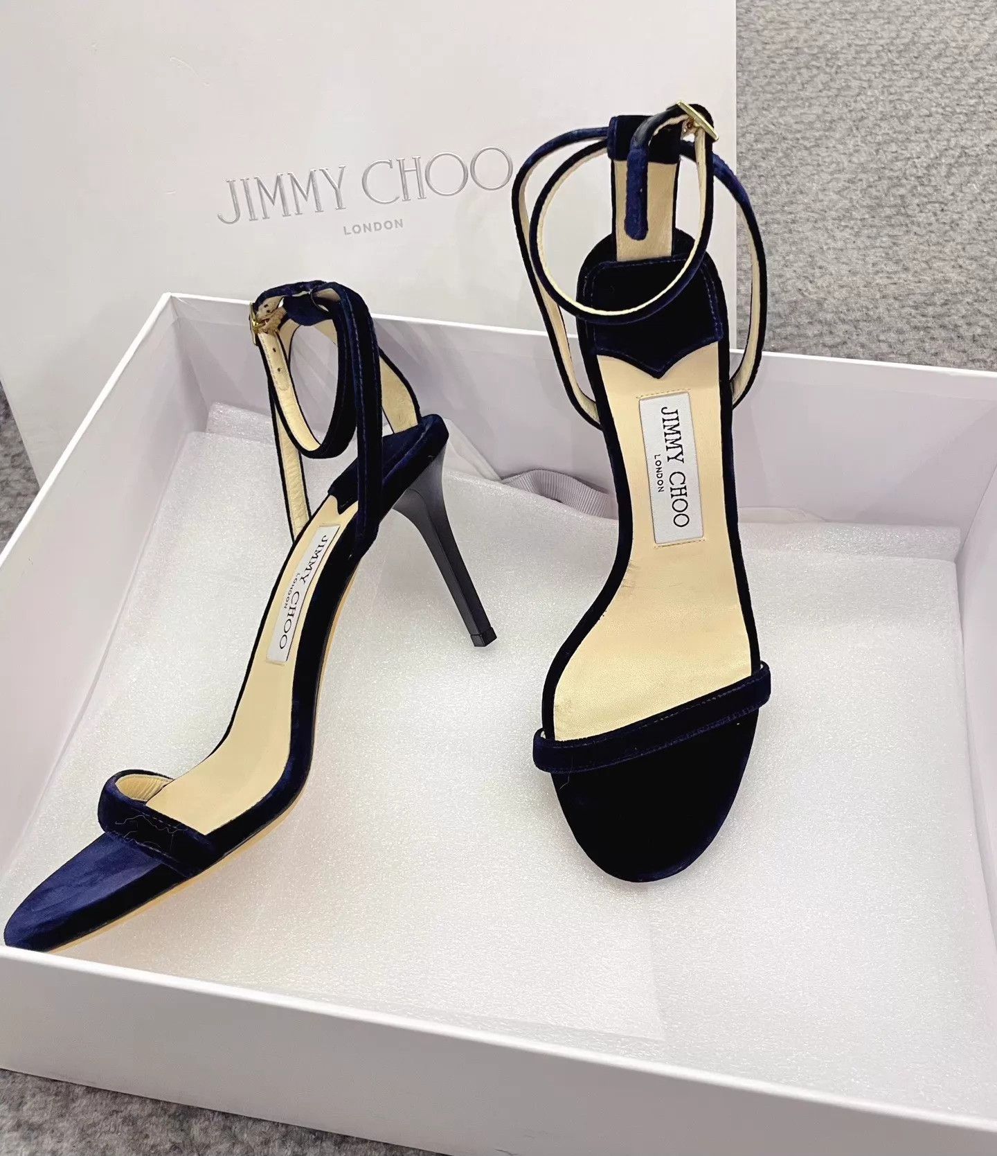 Jimmy Choo Jimmy Choo 9cm Stiletto Buckle One-Strap Sandals Size 38 Size US 7.5 / IT 37.5 - 5 Thumbnail