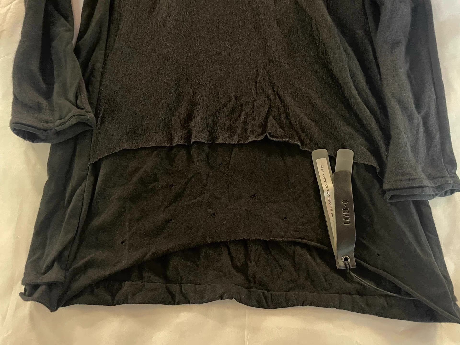 Layer-0 Layer‑0 Cashmere‑Silk Double‑Layered 90m Long‑Sleeve Tee Ｑ25 Size US M / EU 48-50 / 2 - 4 Thumbnail