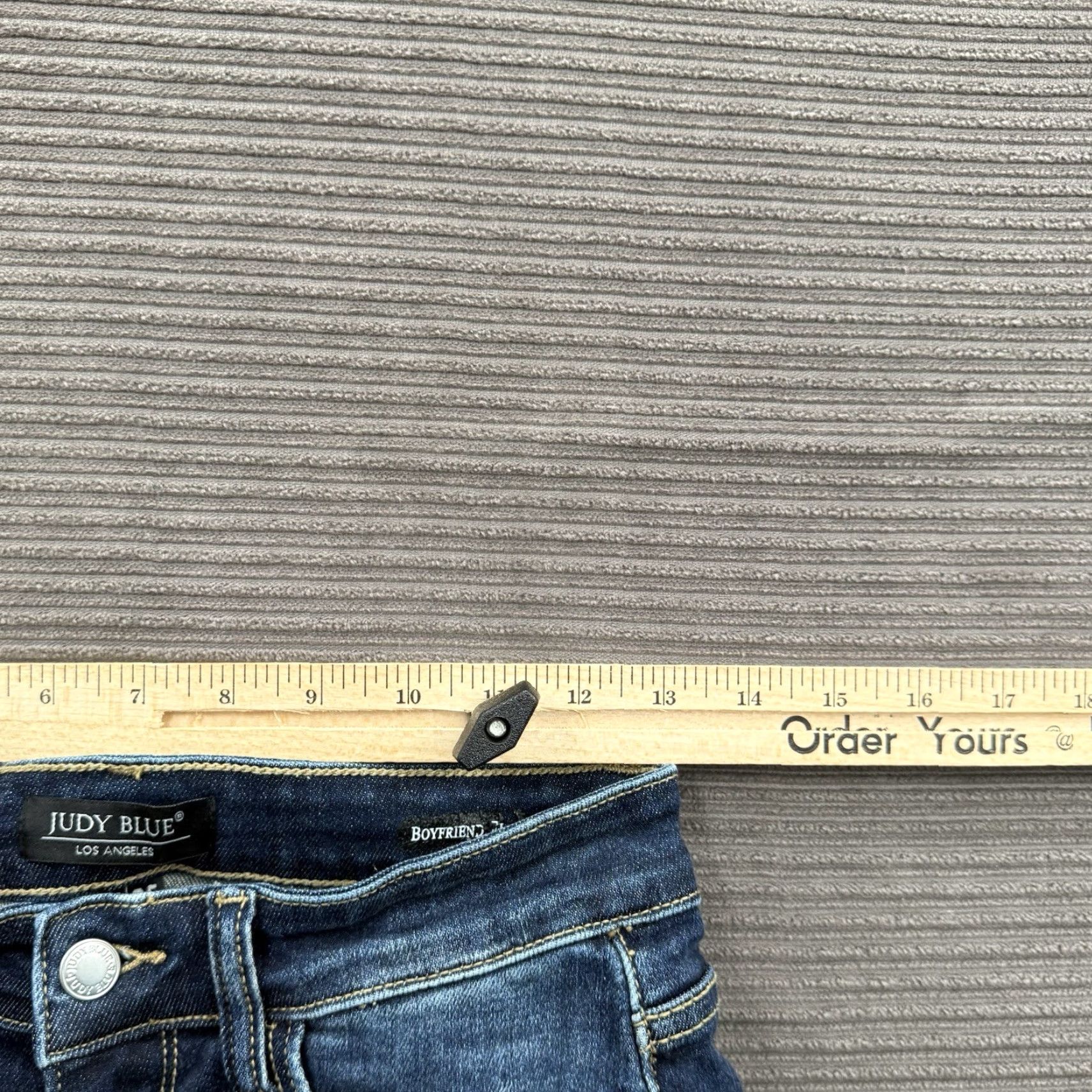 Vintage Judy Blue Jeans Women Jeans 25 Blue Cotton Mid Rise Boyfriend Fit Distressed Comfort Regular Size 25 Inseam 29 Bohemian City Preppy Style Size 42" / US 20 - 5 Thumbnail